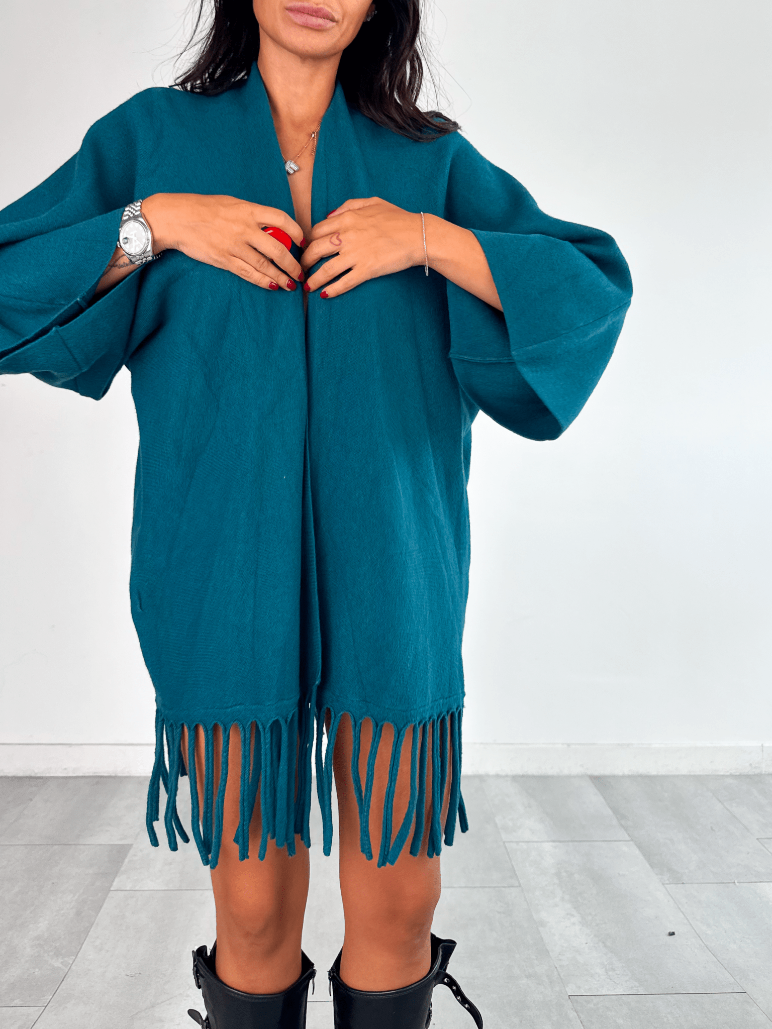 Cardigan Frange - Ottanio - SAINTH