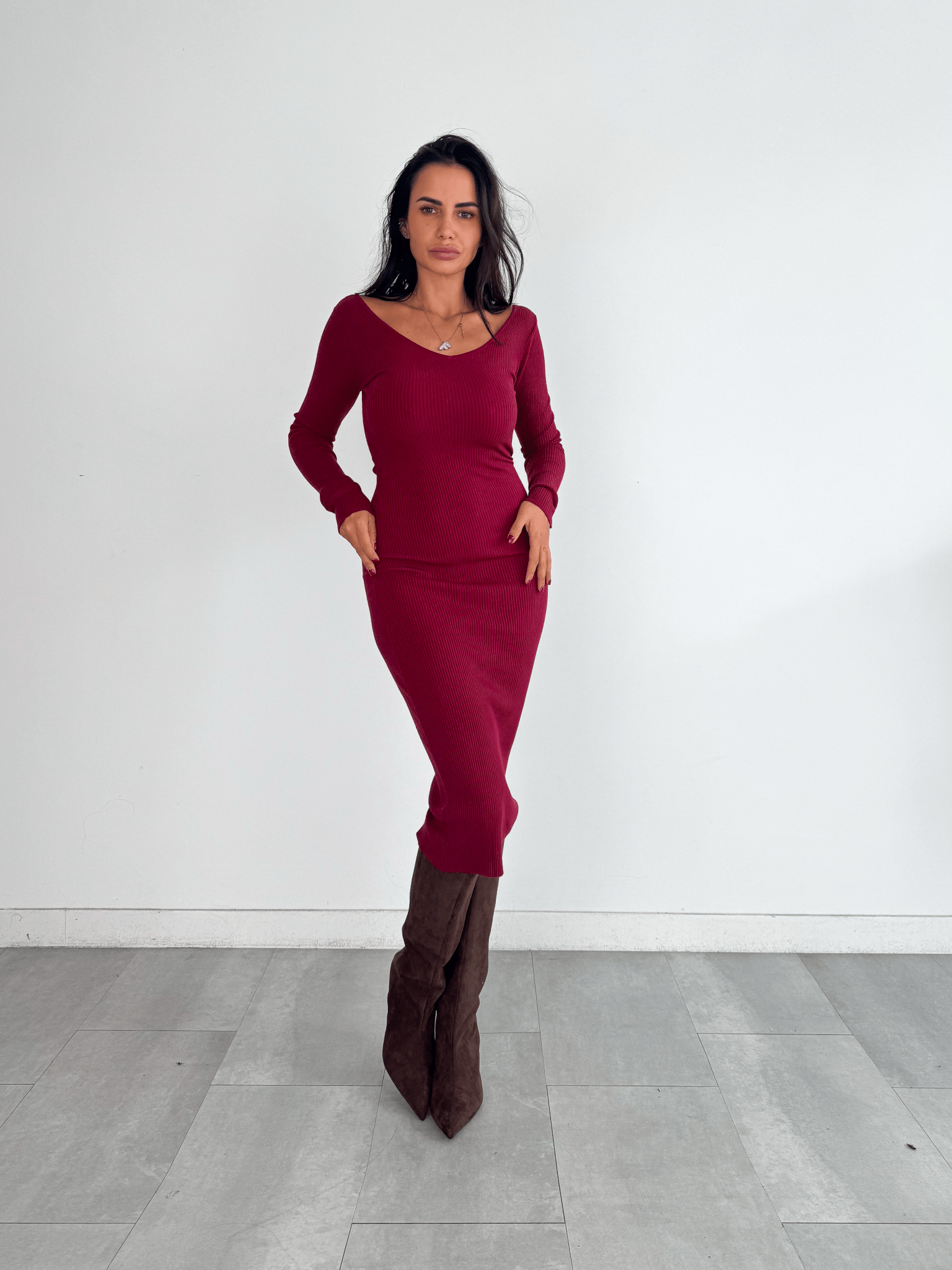 Abito Pull Fascino - Bordeaux - SAINTH