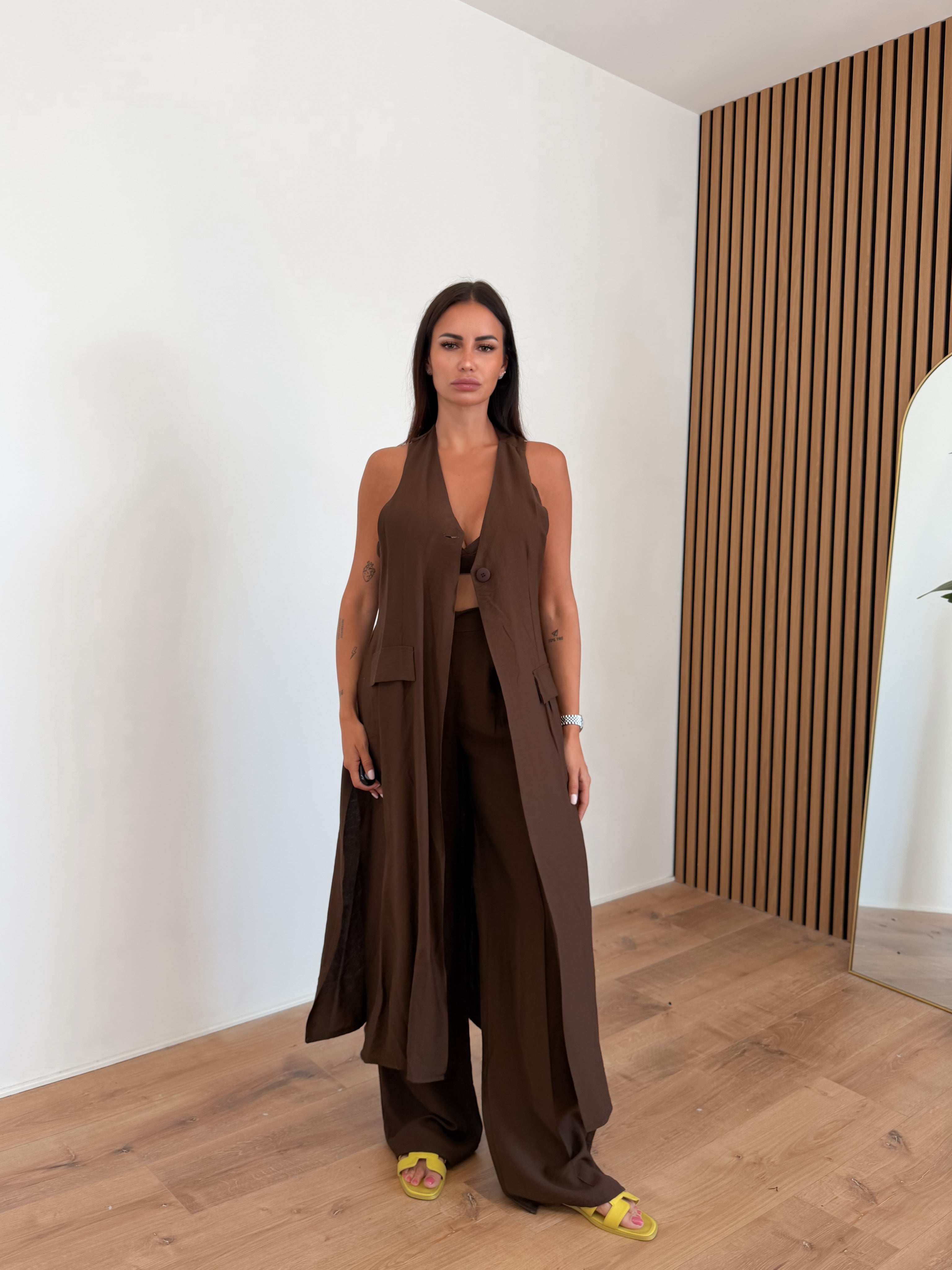 Coordinato Tris Medea - Marrone