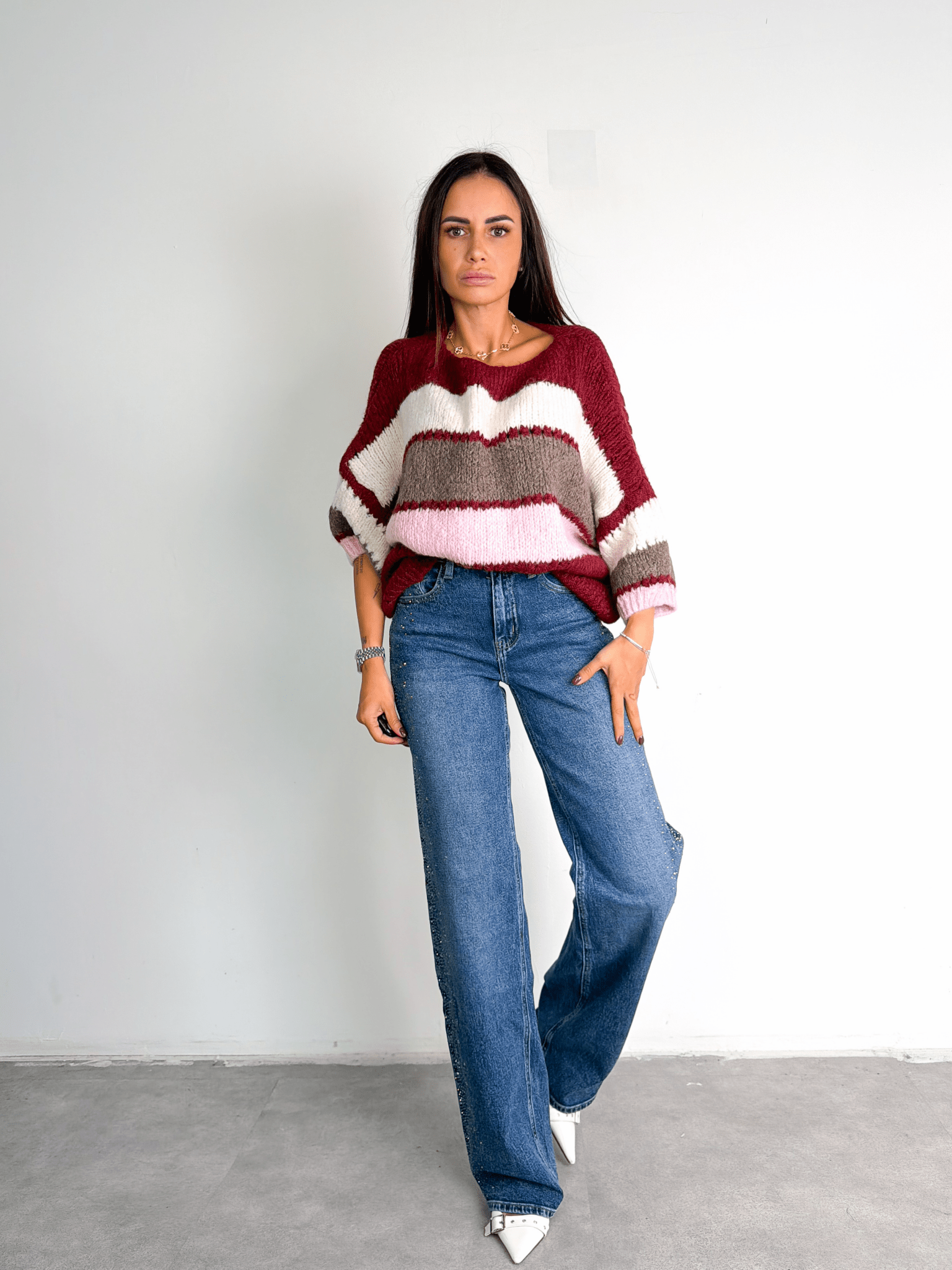 Pull Colorful - Bordeaux - SAINTH