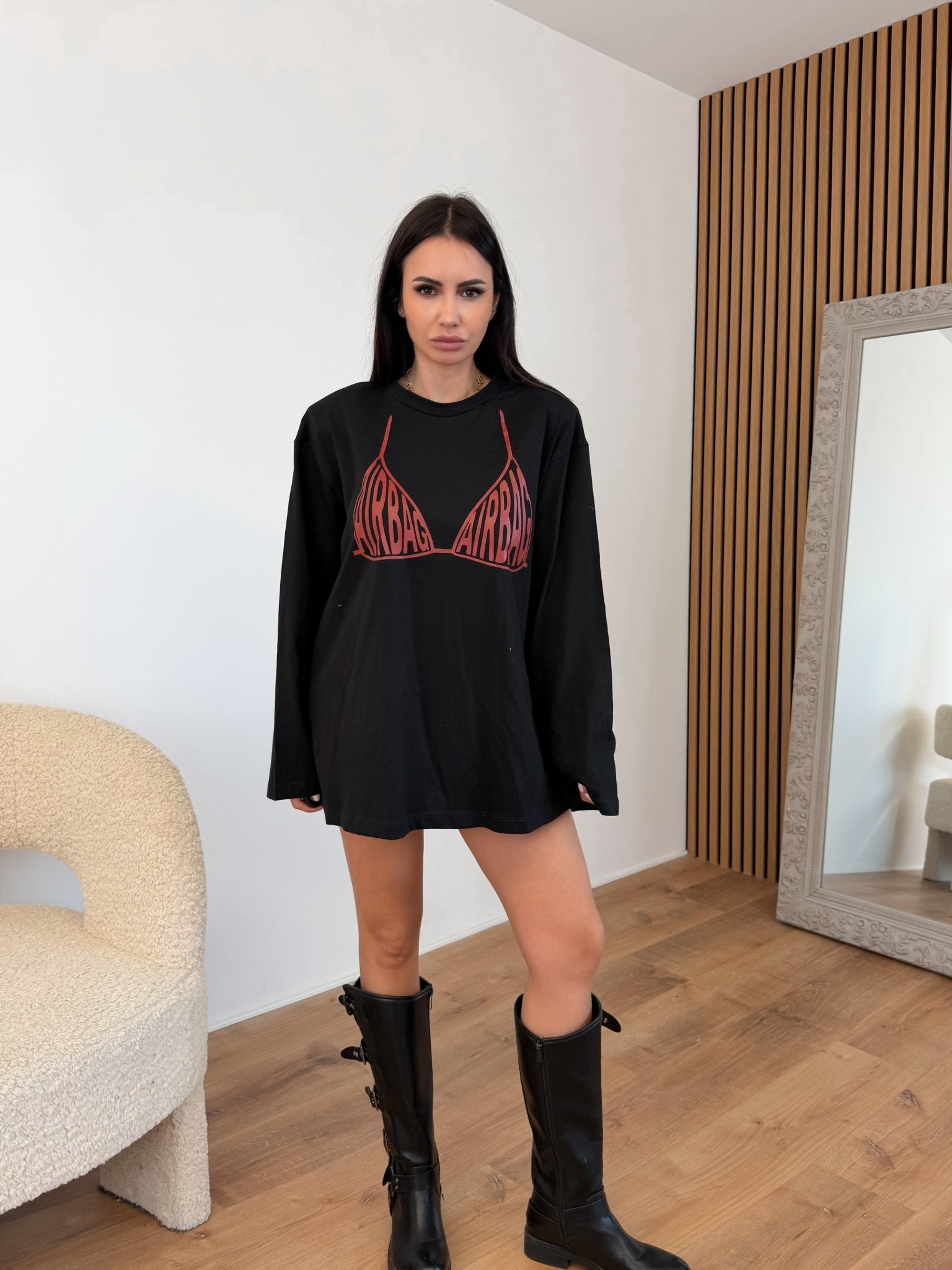 Maxi Maglia AirBag - Nera - SAINTH