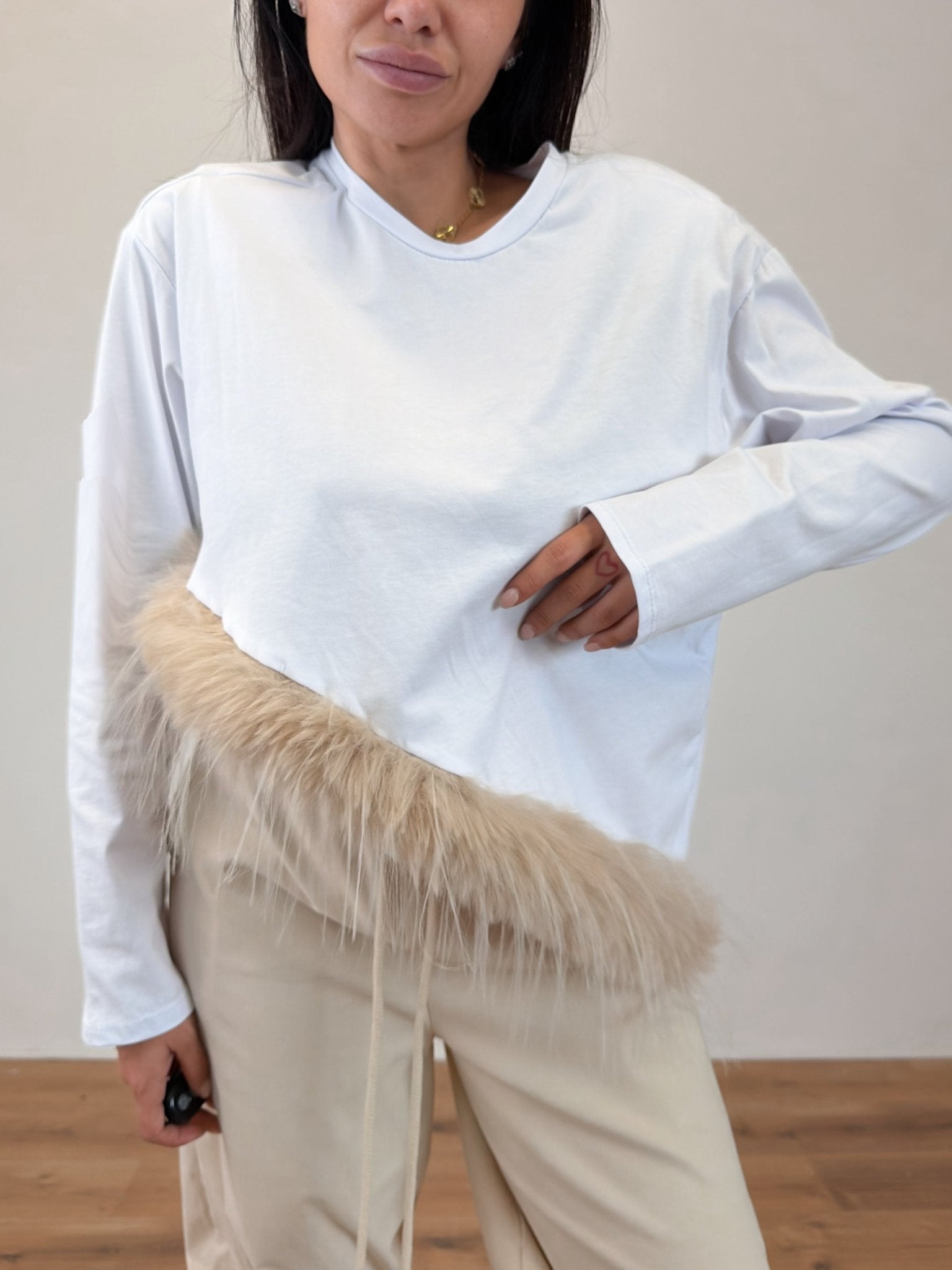 Maglietta Pelosina - Bianca - SAINTH