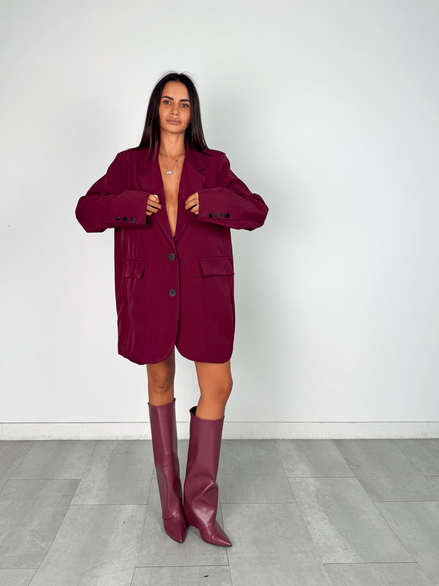 Blazer Simply Over - Bordeaux - SAINTH