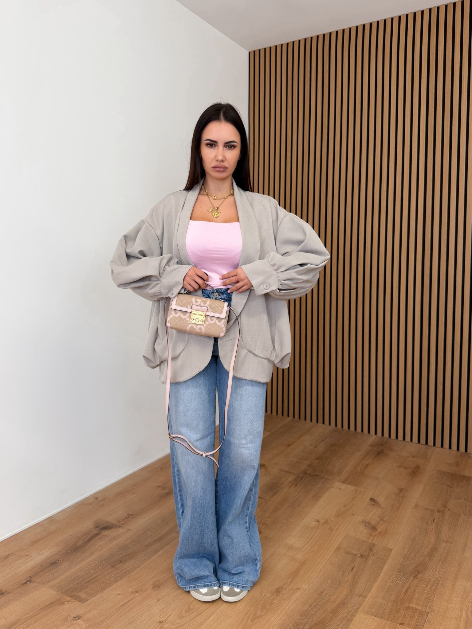 Giacca Kimono - Beige - SAINTH