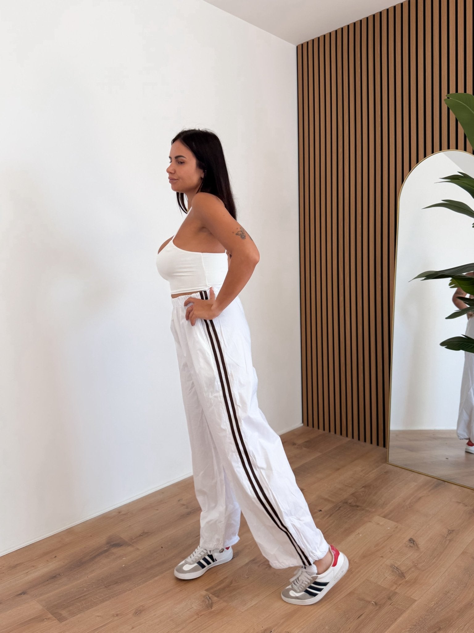 Pantalone Parachute - Bianco - SAINTH