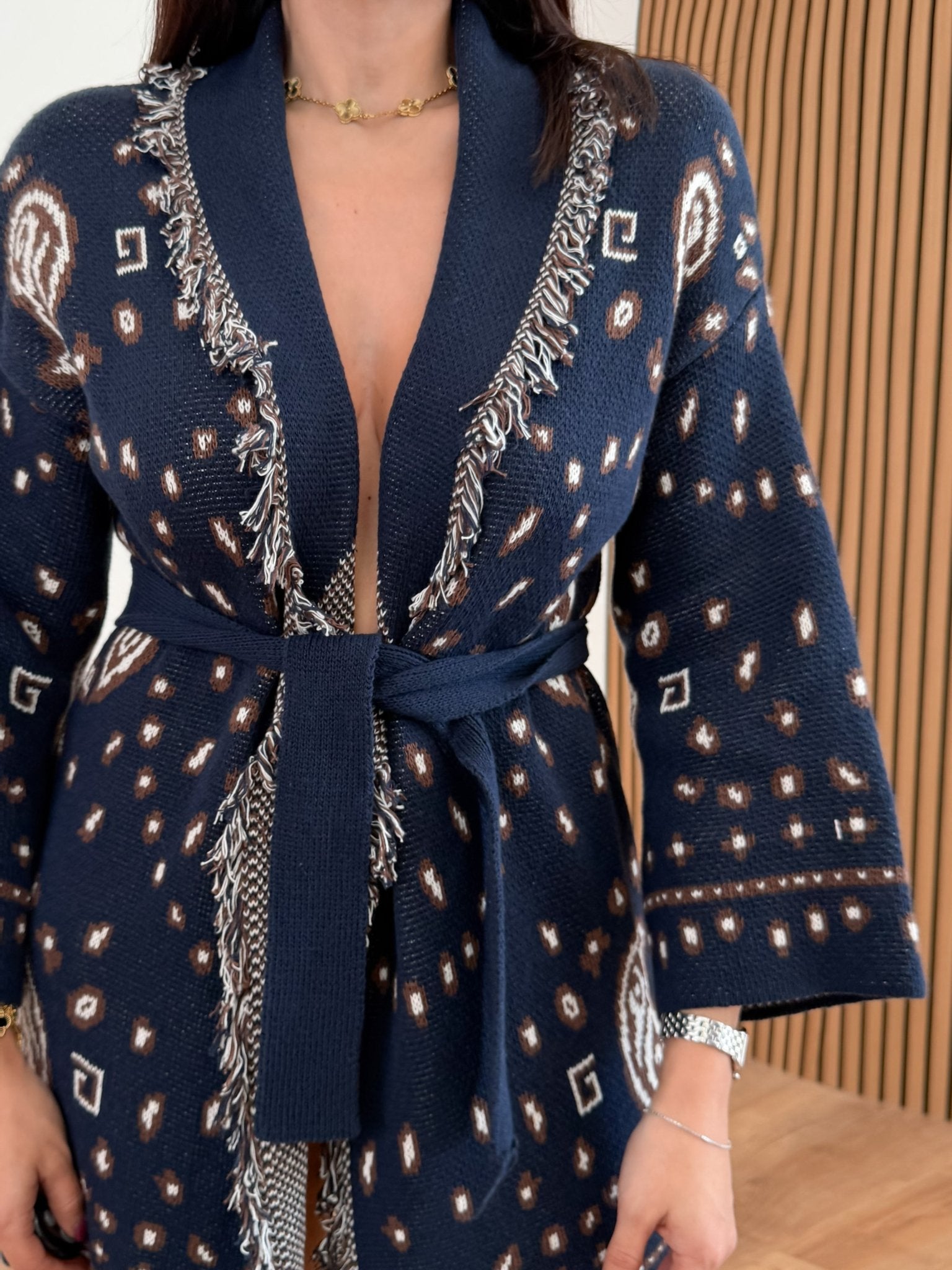 Cardigan Mandala - Blu - SAINTH