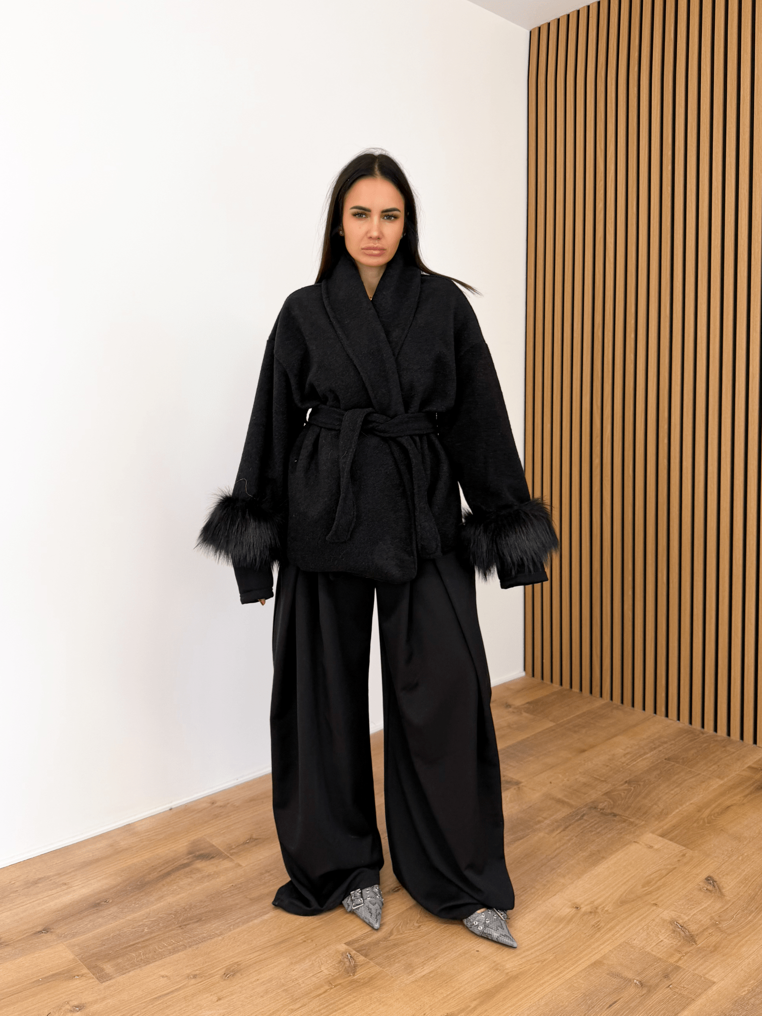 Pantalone Ventaglio - Nero - SAINTH