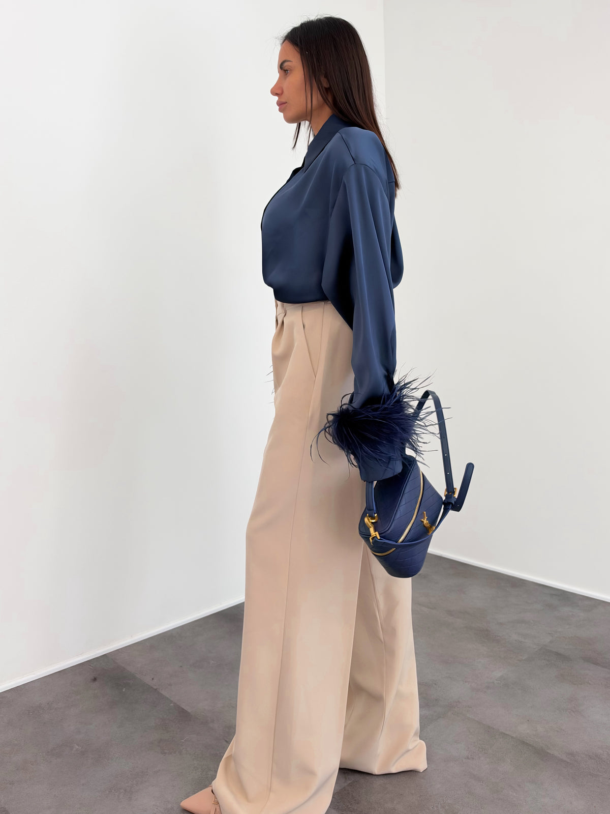 Camicia Plumette - Blu
