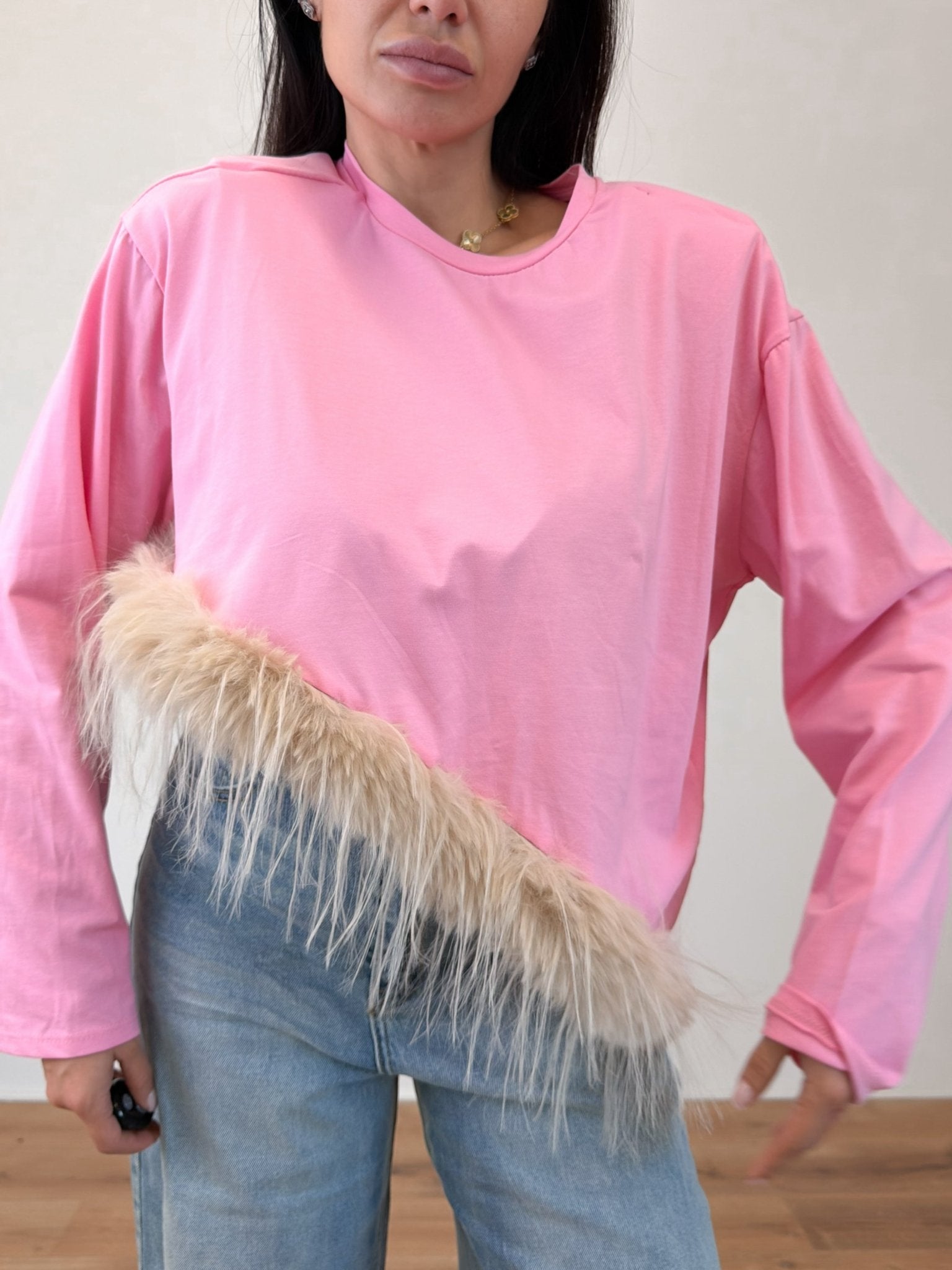 Maglietta Pelosina - Baby Pink - SAINTH