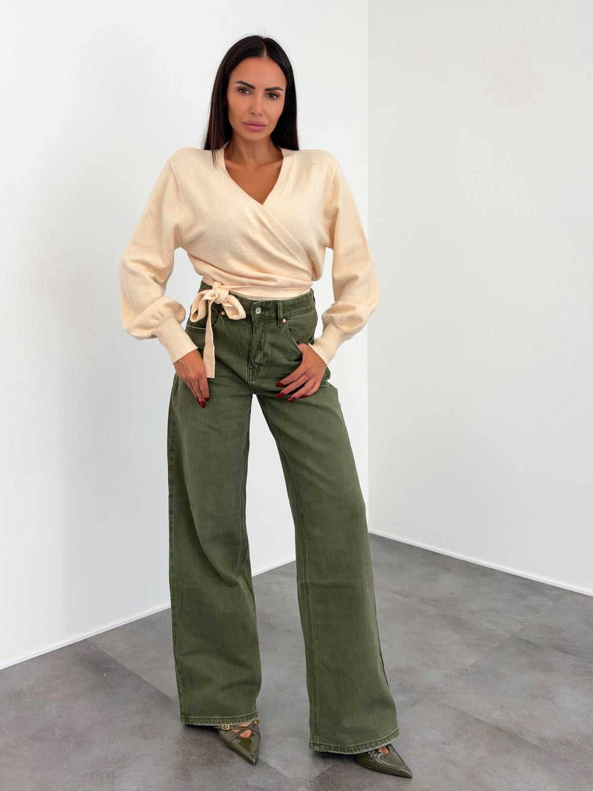 Jeans H5800-8 - Army Green - SAINTH