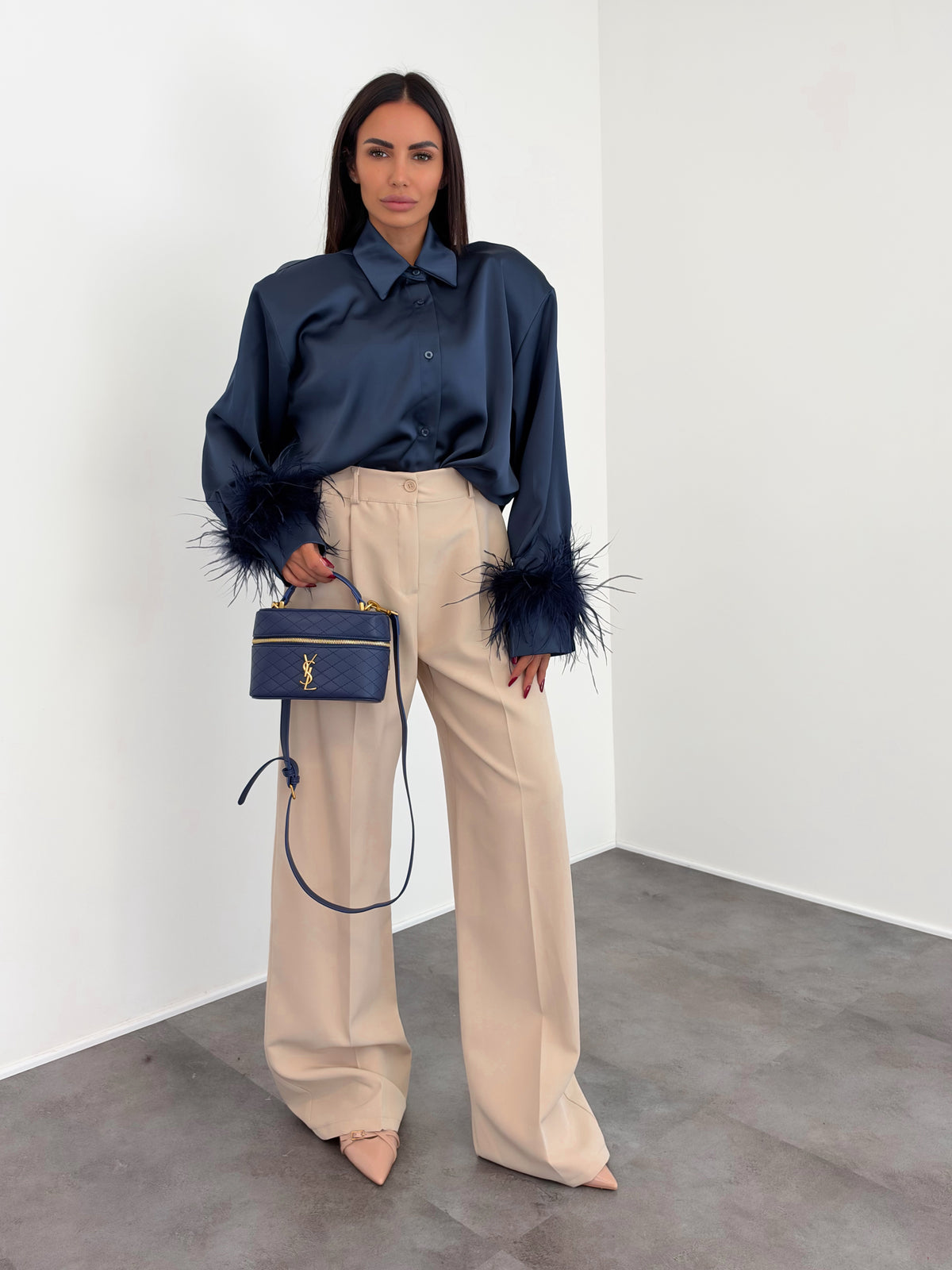 Camicia Plumette - Blu