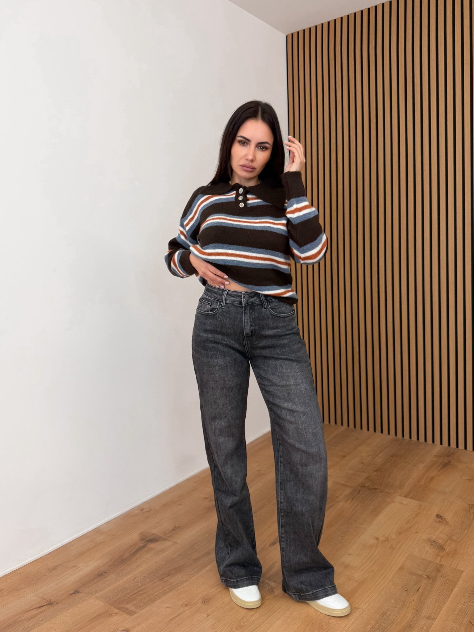 Pull Retrò - Marrone e Celeste - SAINTH