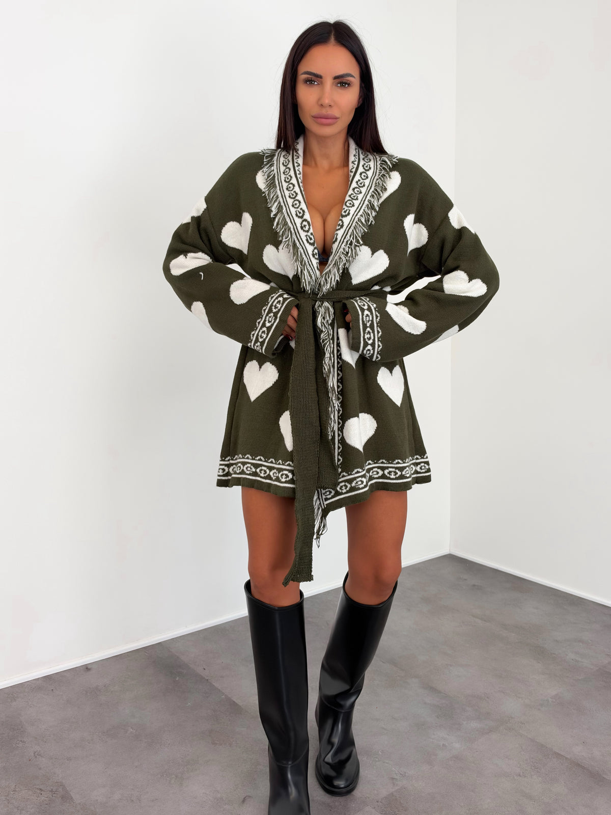 Cardigan Lovis - Army Green