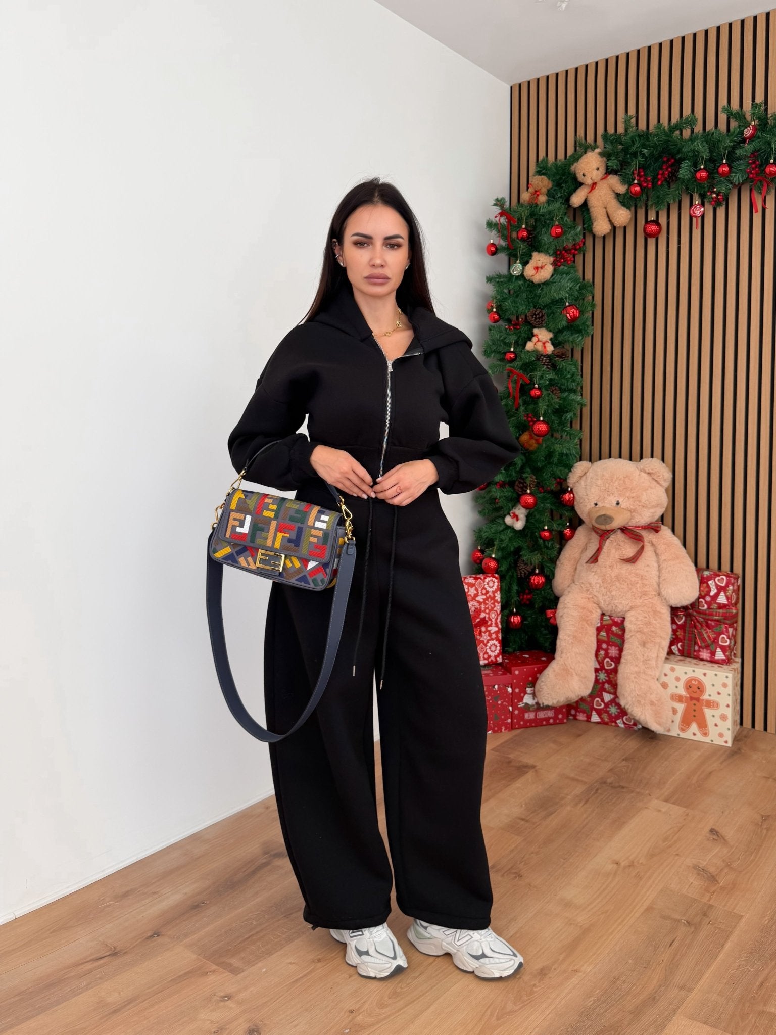 Felpa Zip Foxy - Nera - SAINTH