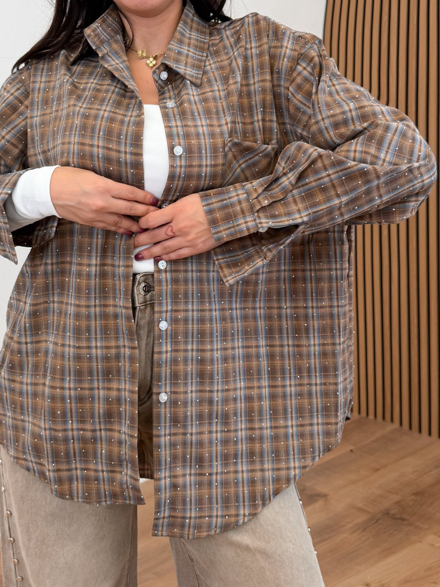 Camicia Diamond - Marrone - SAINTH