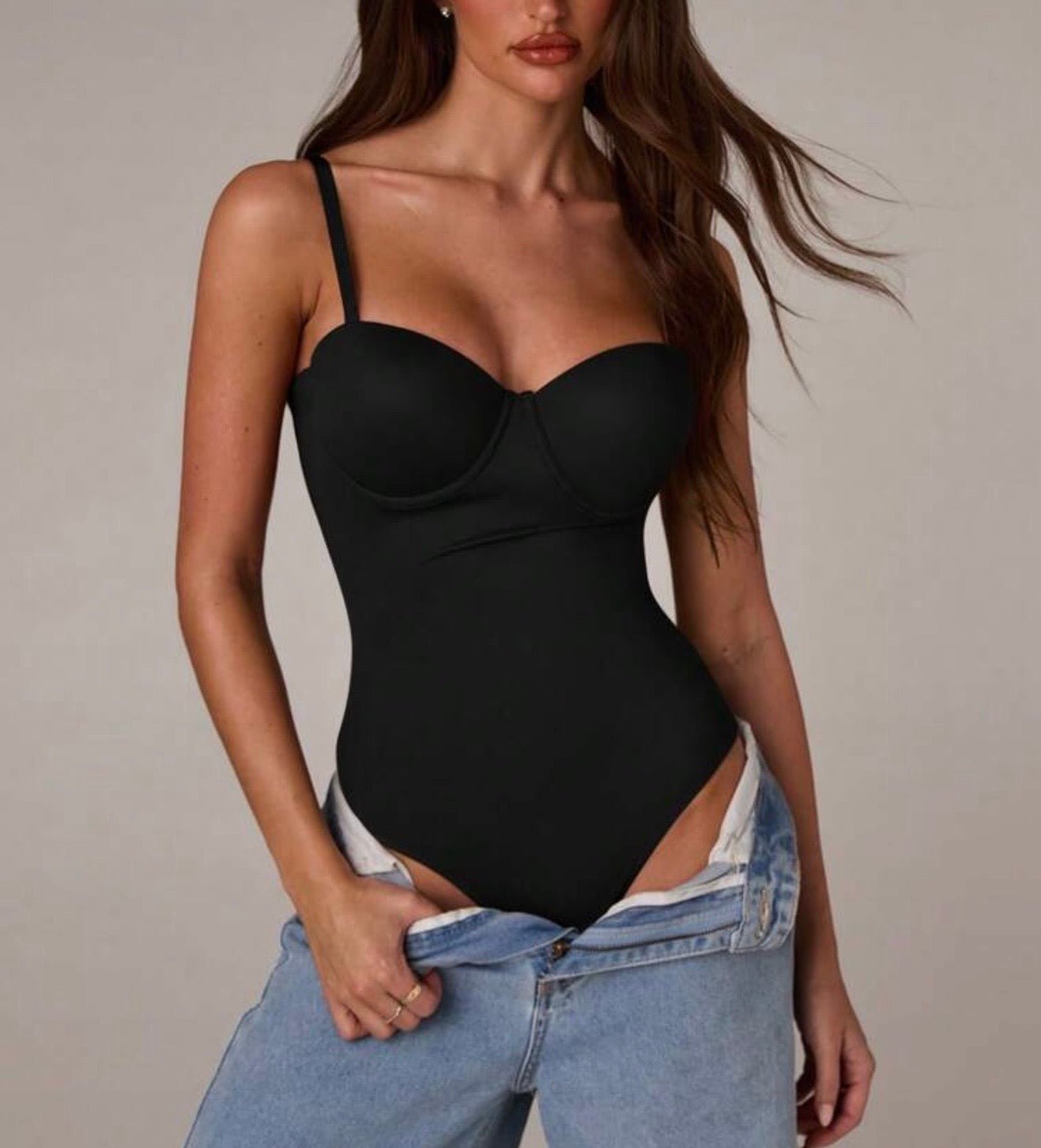 Body Contenitivo Push Up - Nero - SAINTH