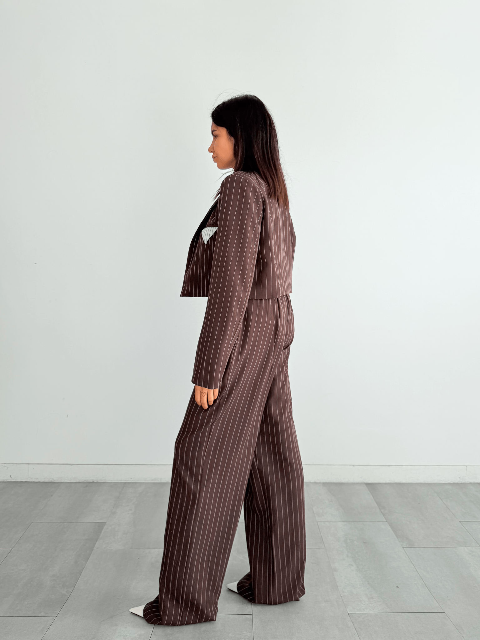 Completo Pocket Gessato - Marrone - SAINTH