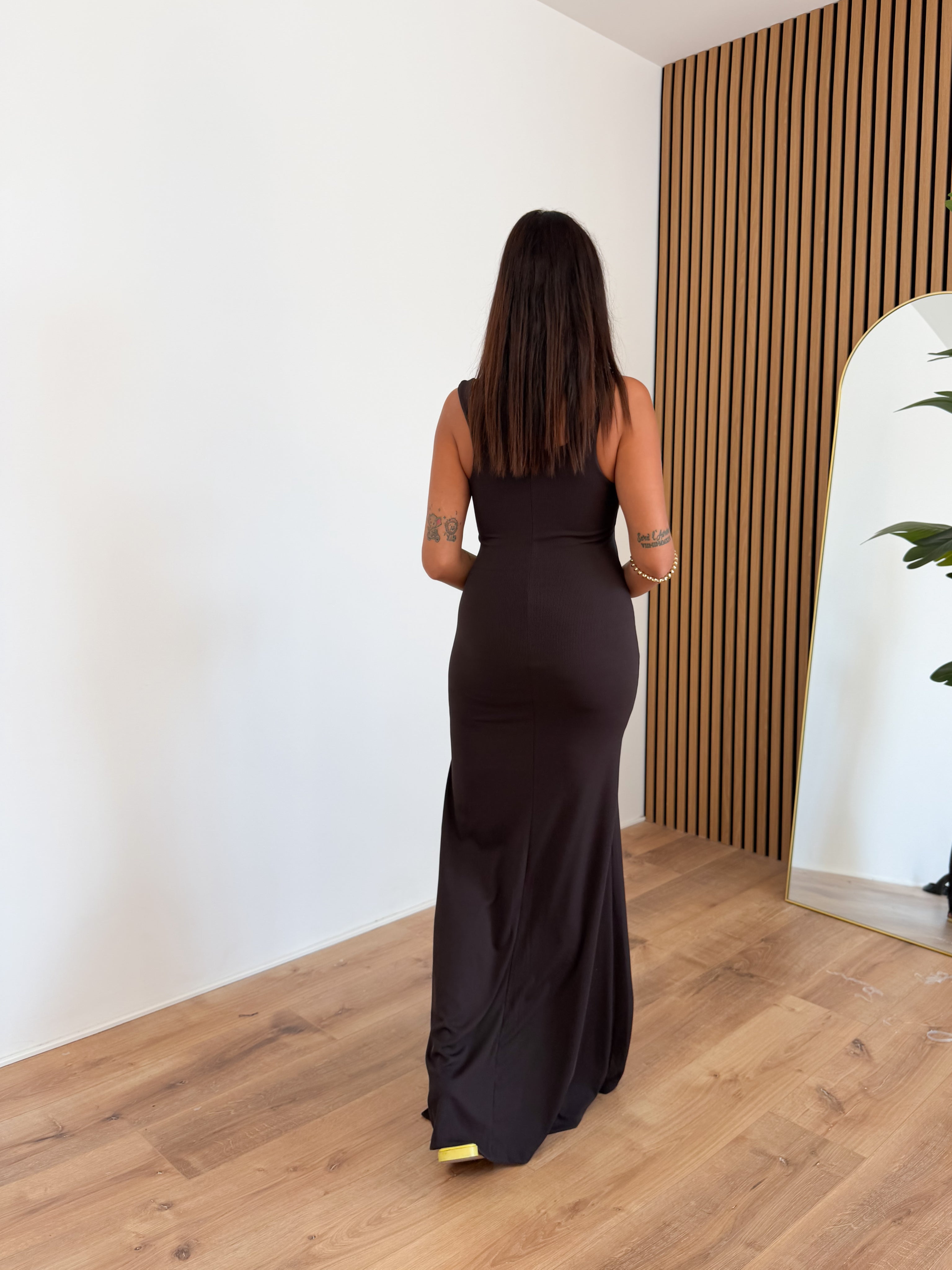 Abito Plain - Marrone