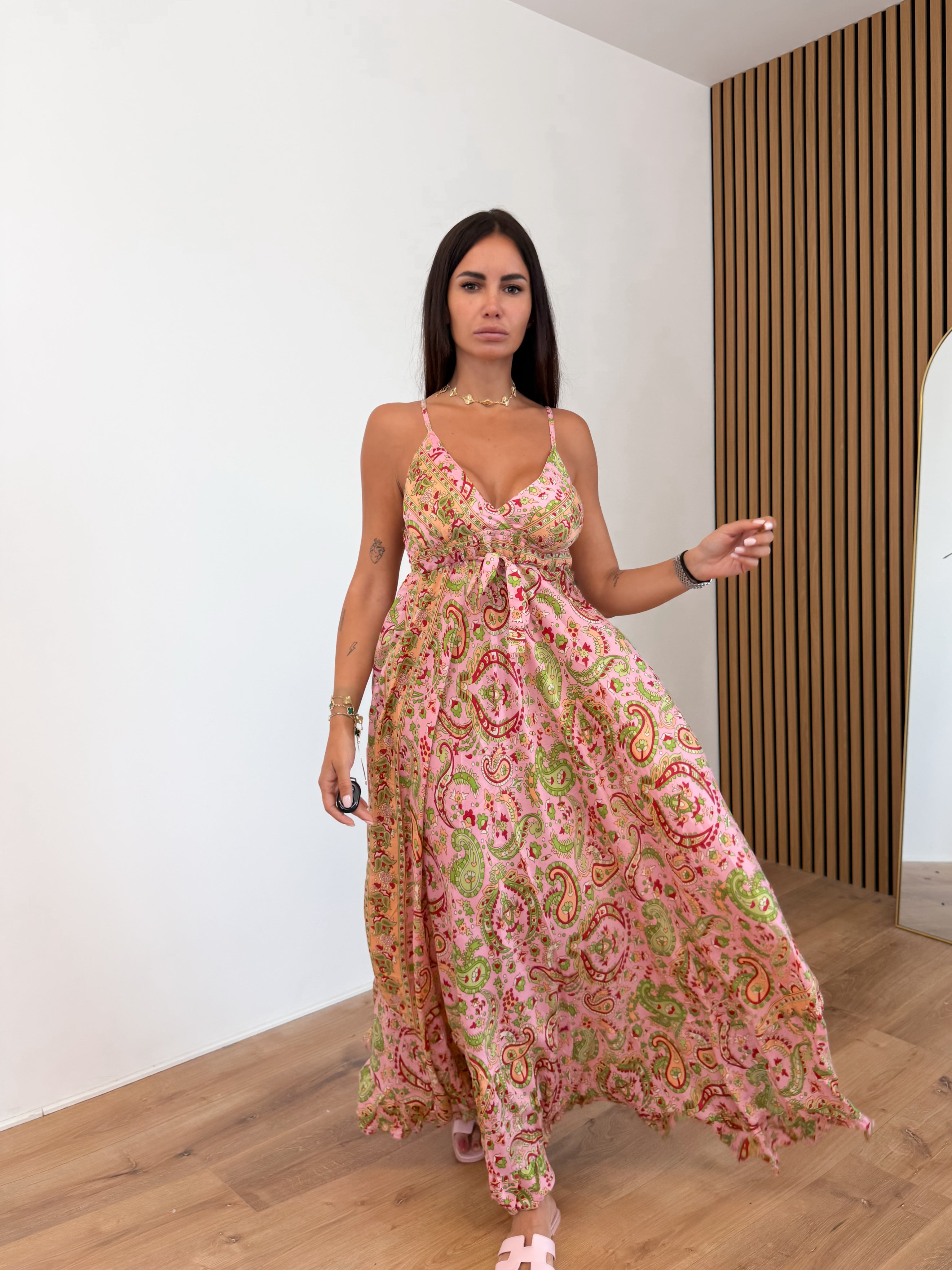 Abito Maya - Rosa Verde