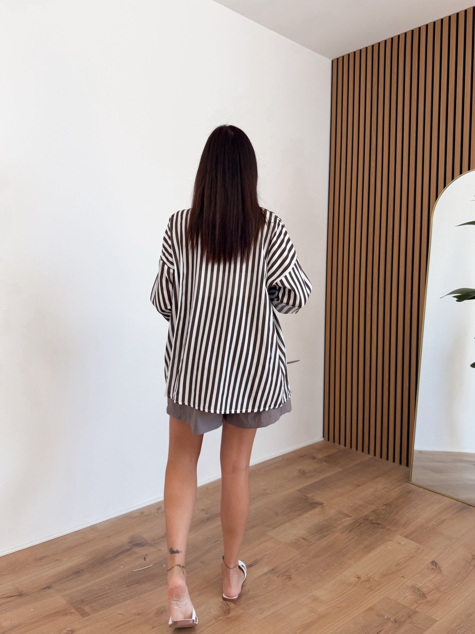 Camicia Stripe - Marrone - SAINTH