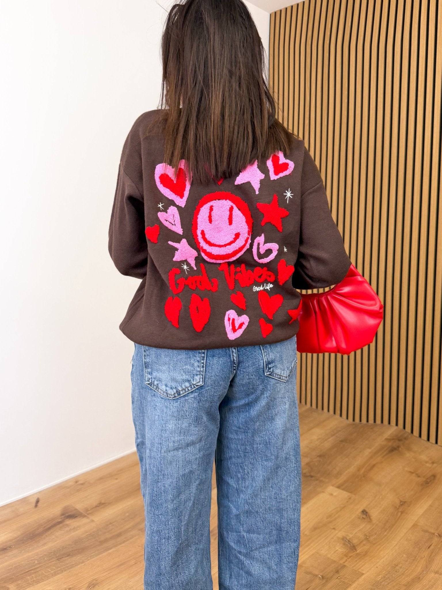 Pull Good Vibes - Marrone - SAINTH