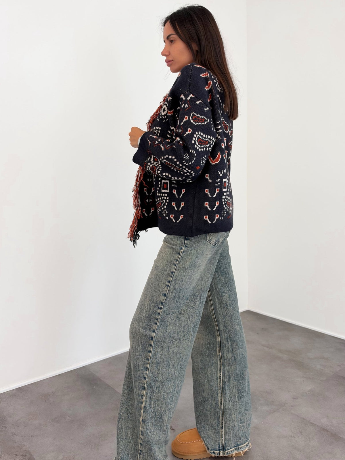 Cardigan Tribù - Blu - SAINTH
