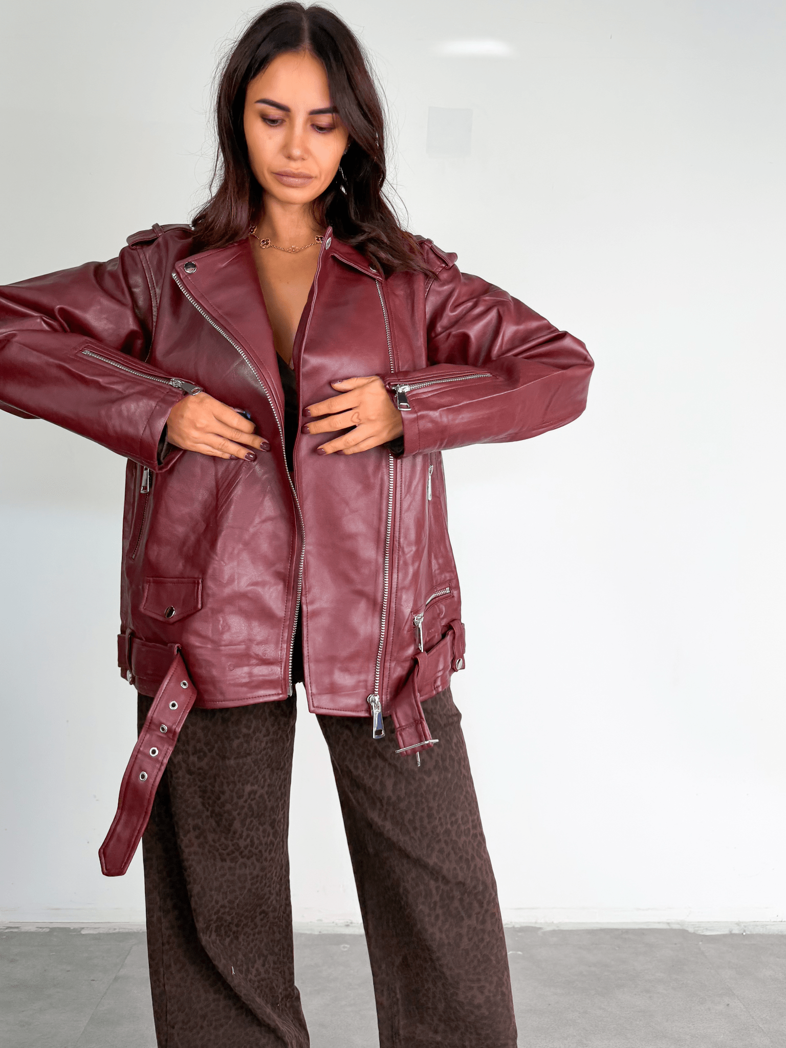 Jeans Graffio - Leopardato Scuro - SAINTH