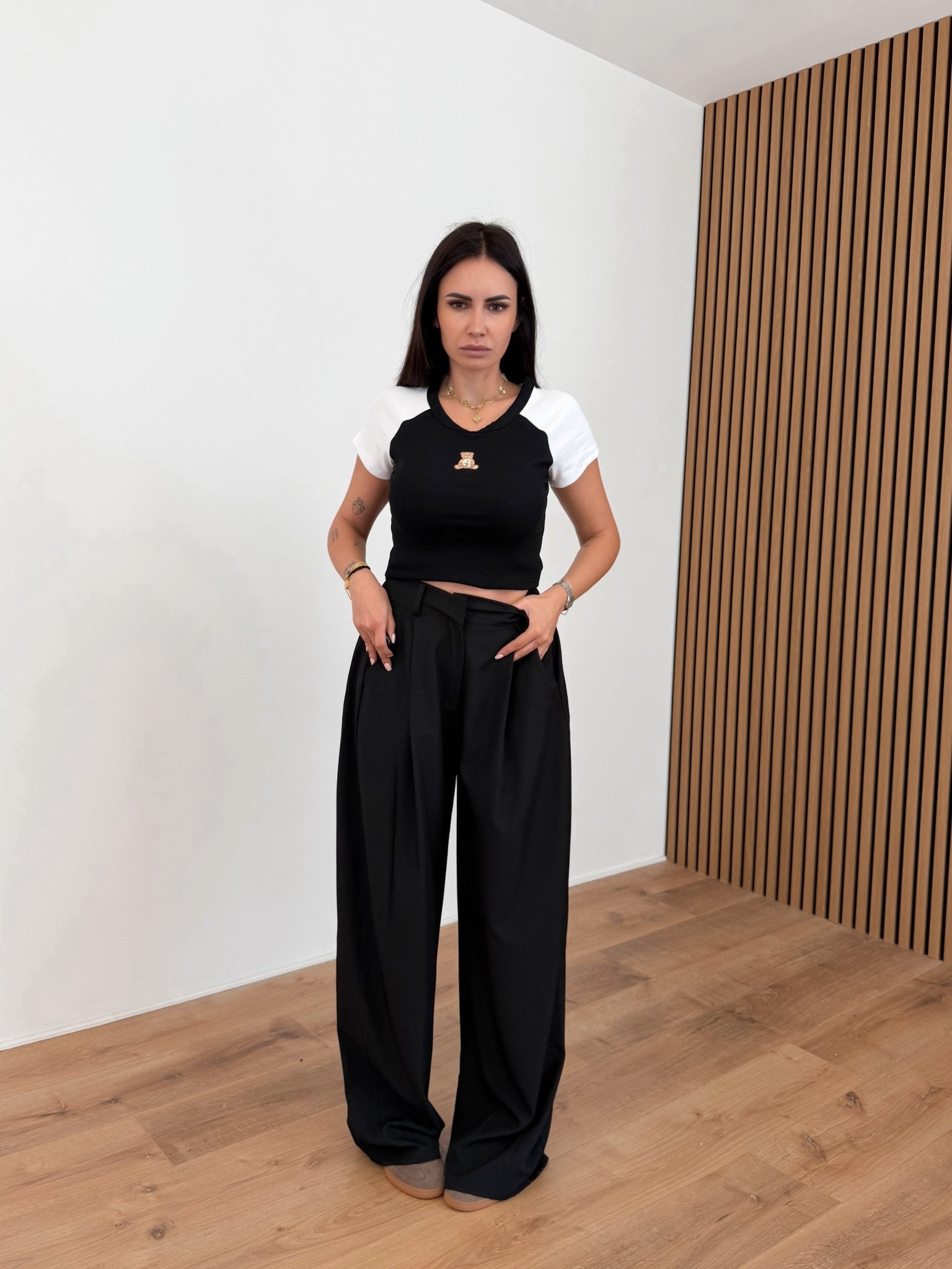 Pantalone Nascous - Nero - SAINTH