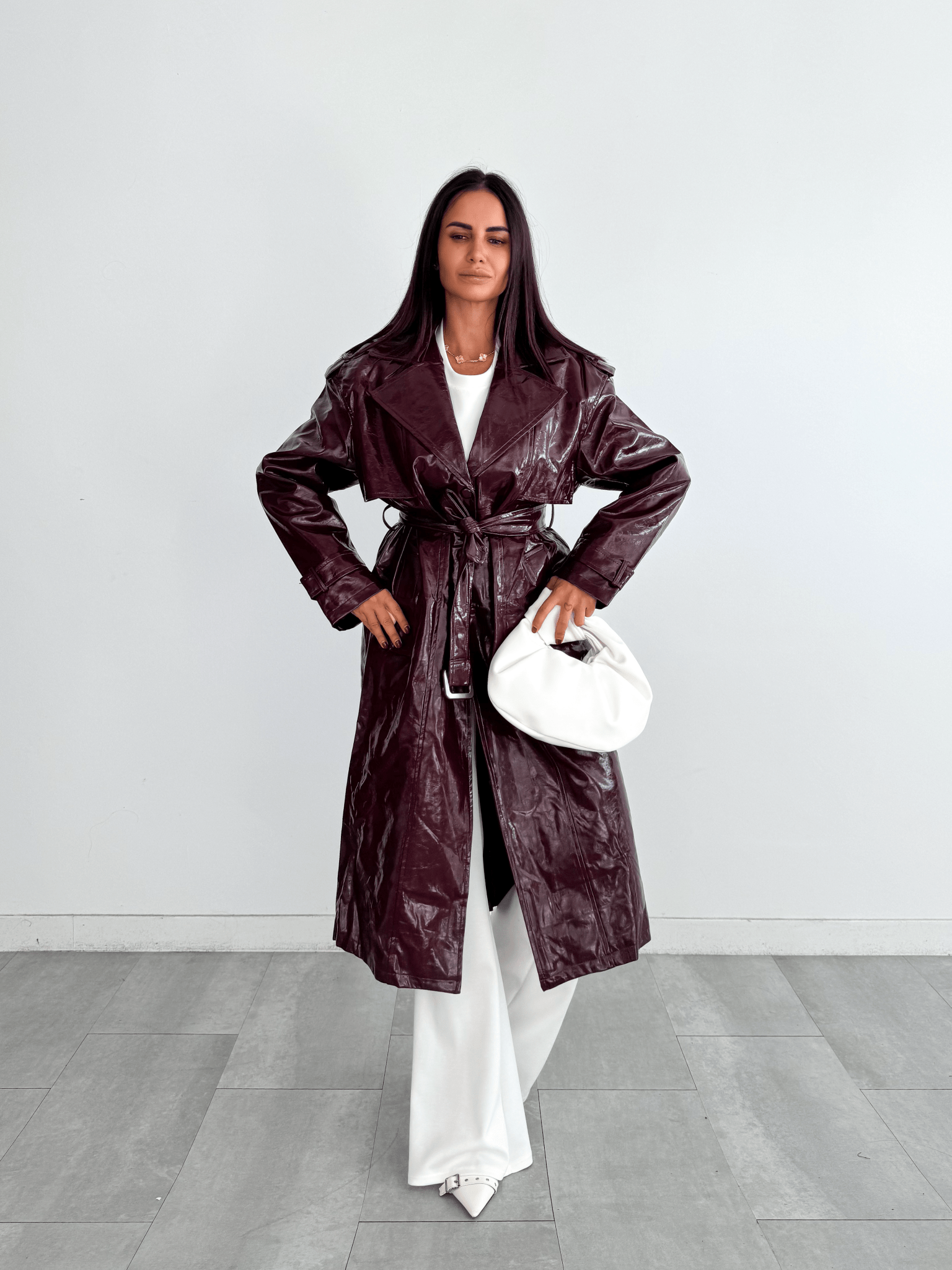 Trench Ecopelle Kobra - Bordeaux - SAINTH