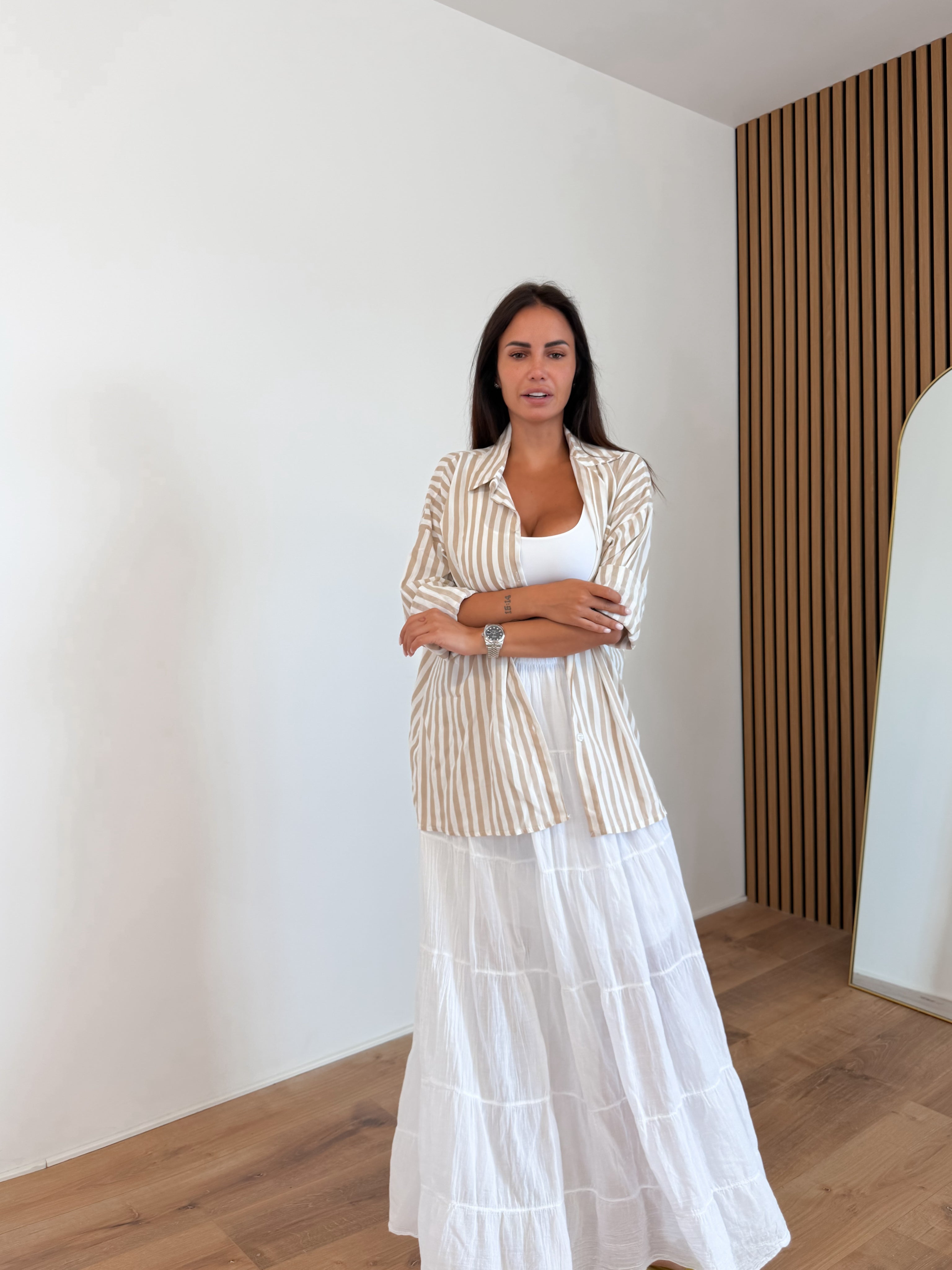 Camicia Stripe - Beige