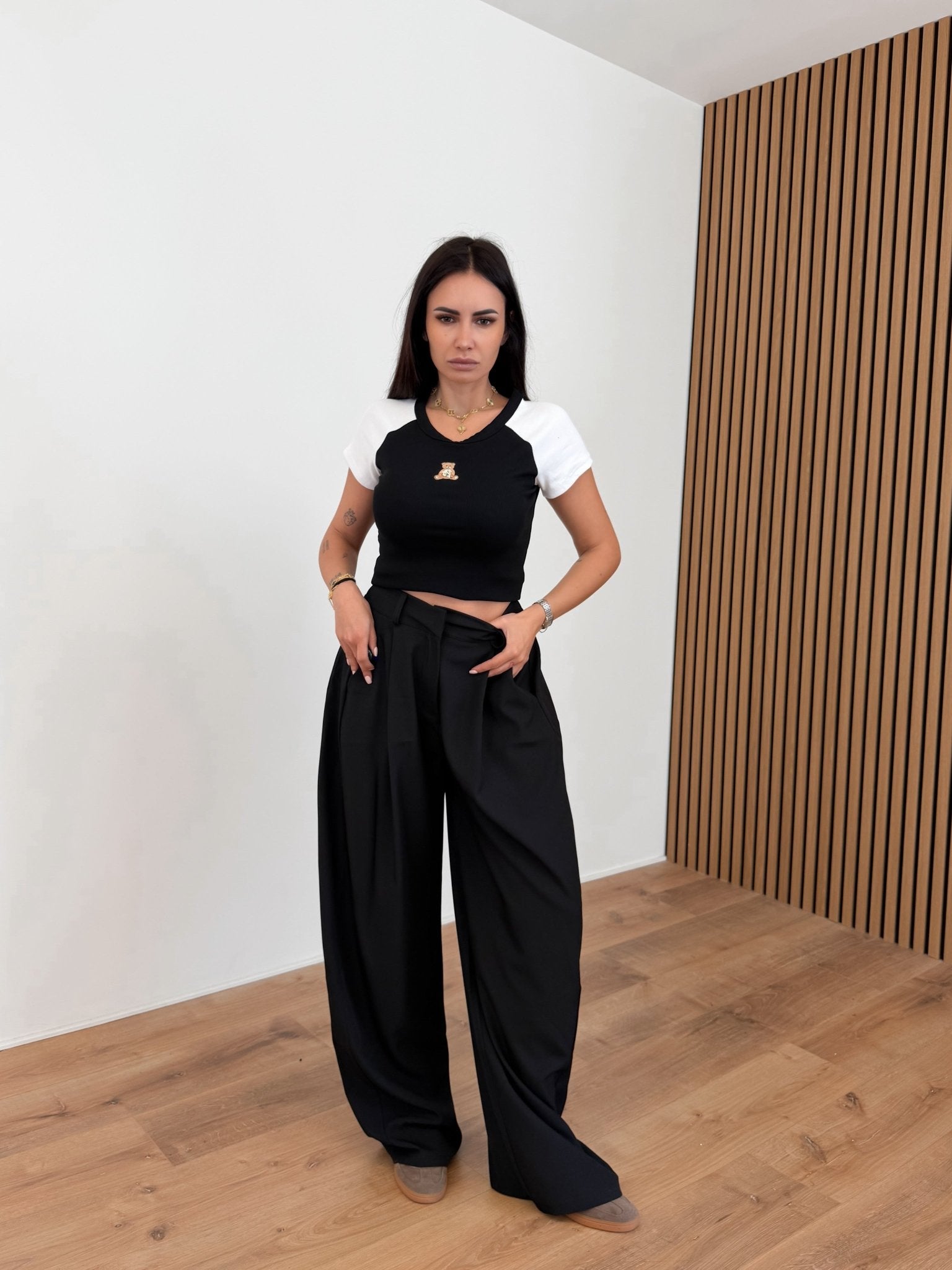 Pantalone Nascous - Nero - SAINTH