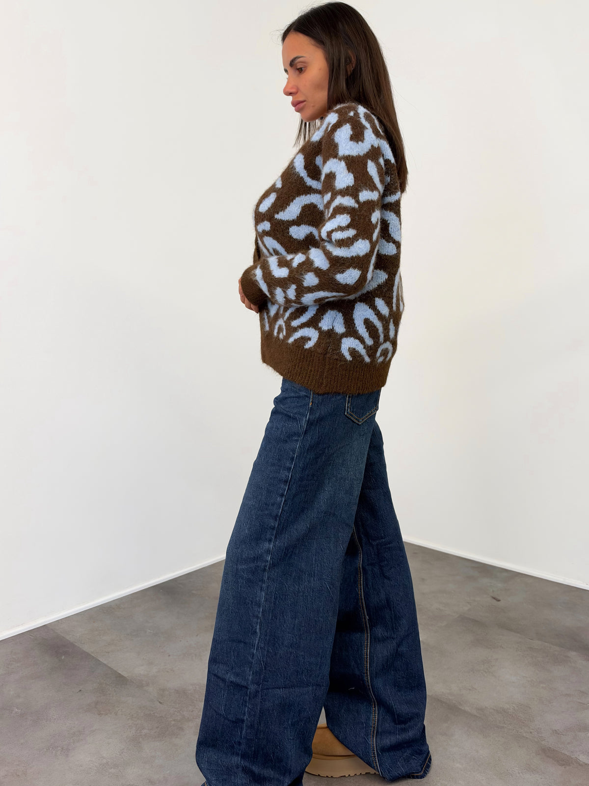 Cardigan Kitten - Marrone Celeste