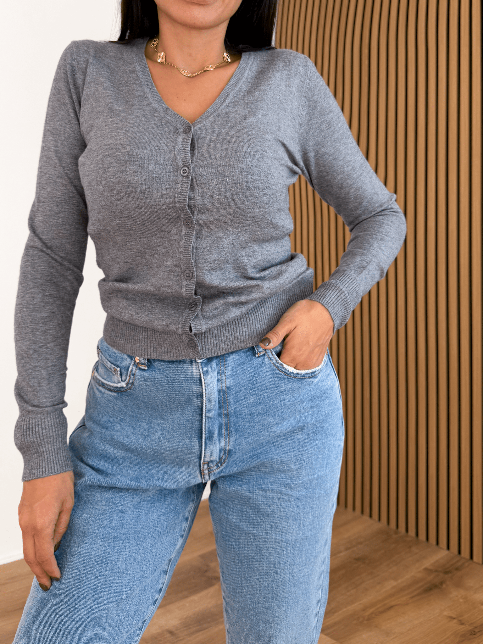 Cardigan Cozy - Grigio - SAINTH