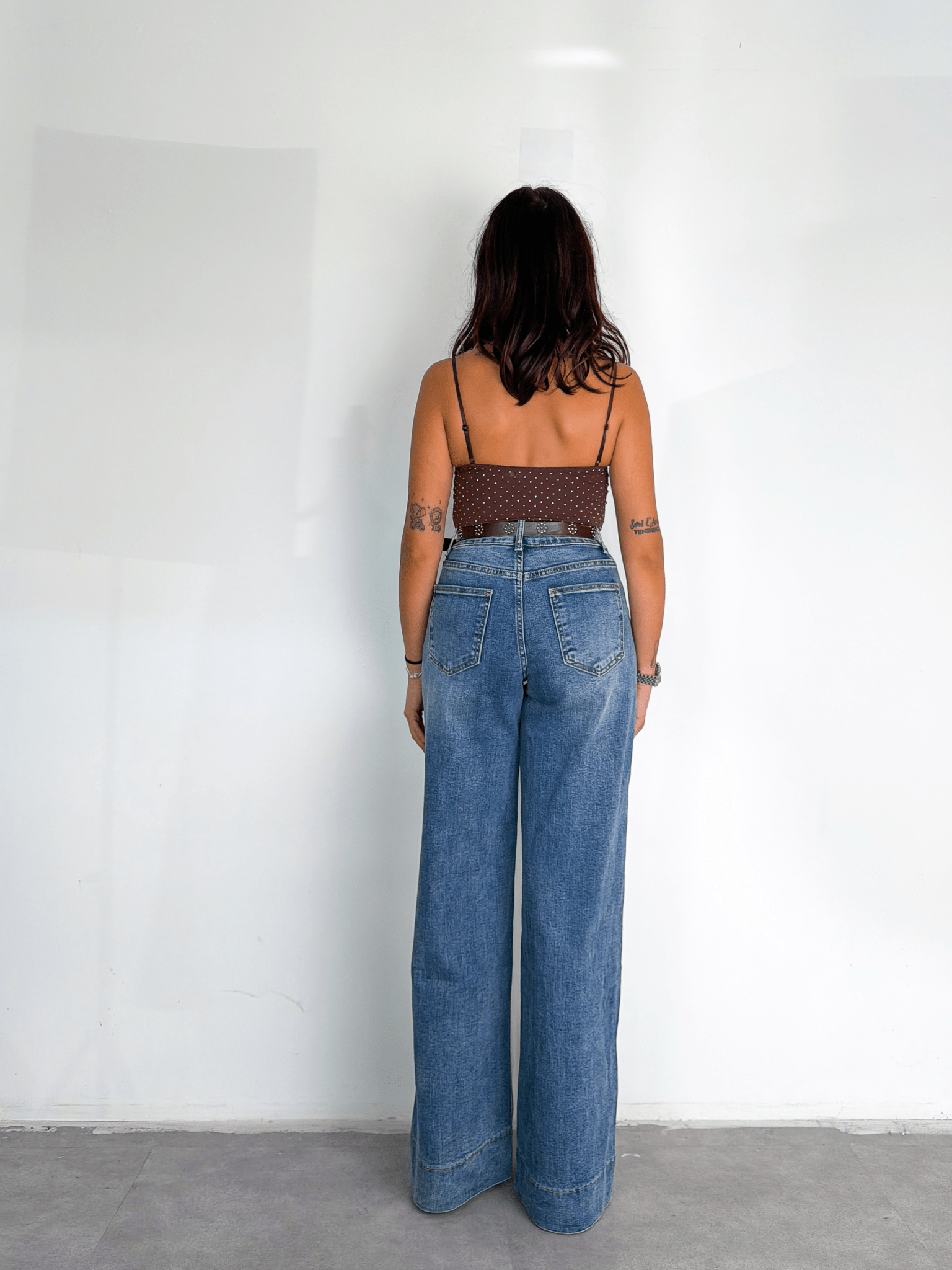 Jeans + Cintura Browm - Denim - SAINTH