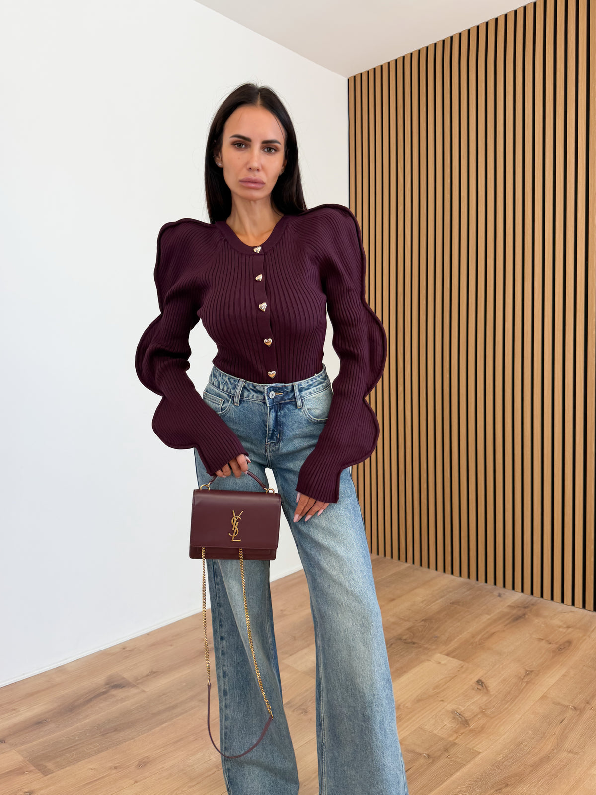 Cardigan Love - Bordeaux