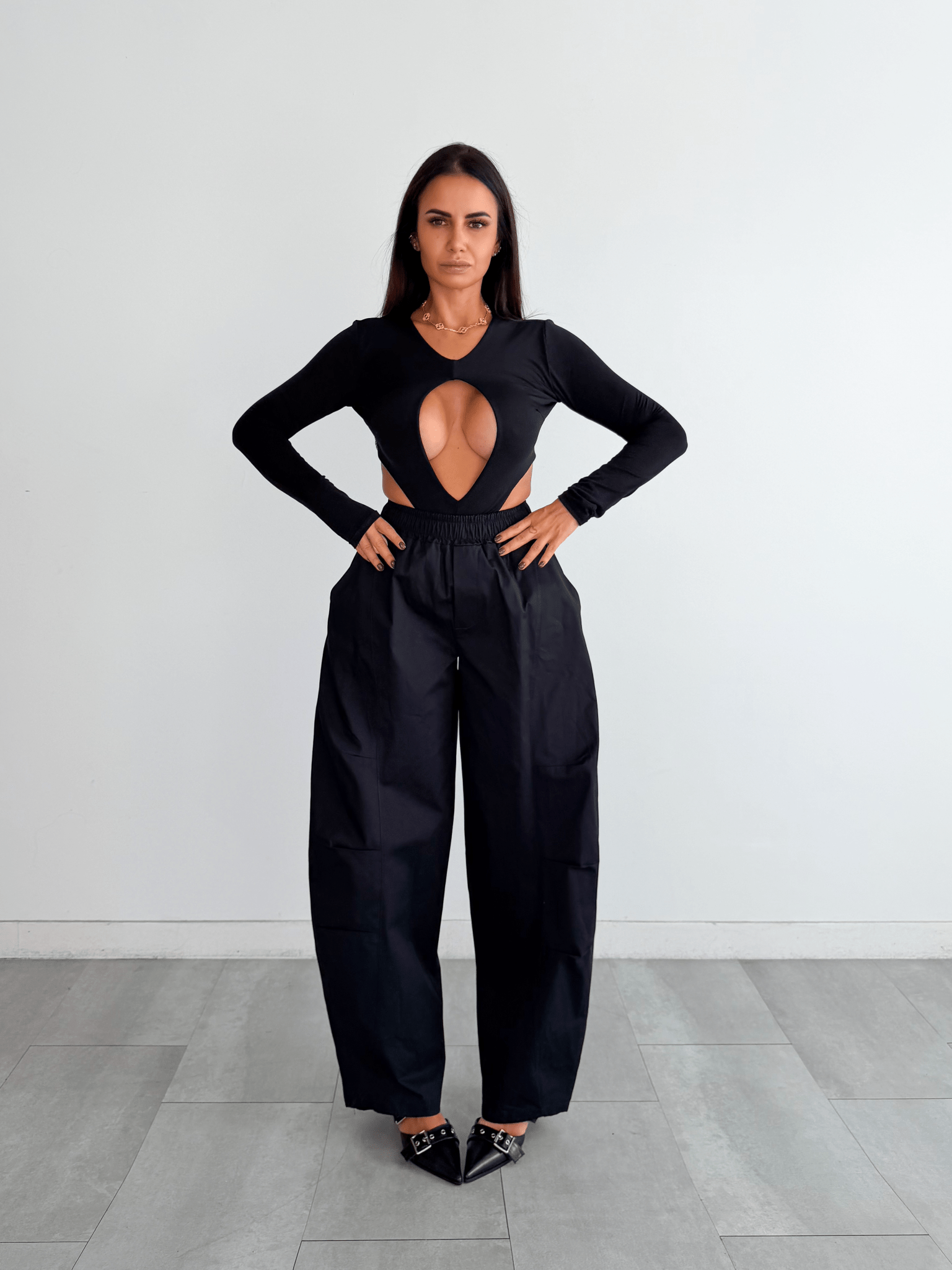 Pantalone Ampio - Nero - SAINTH