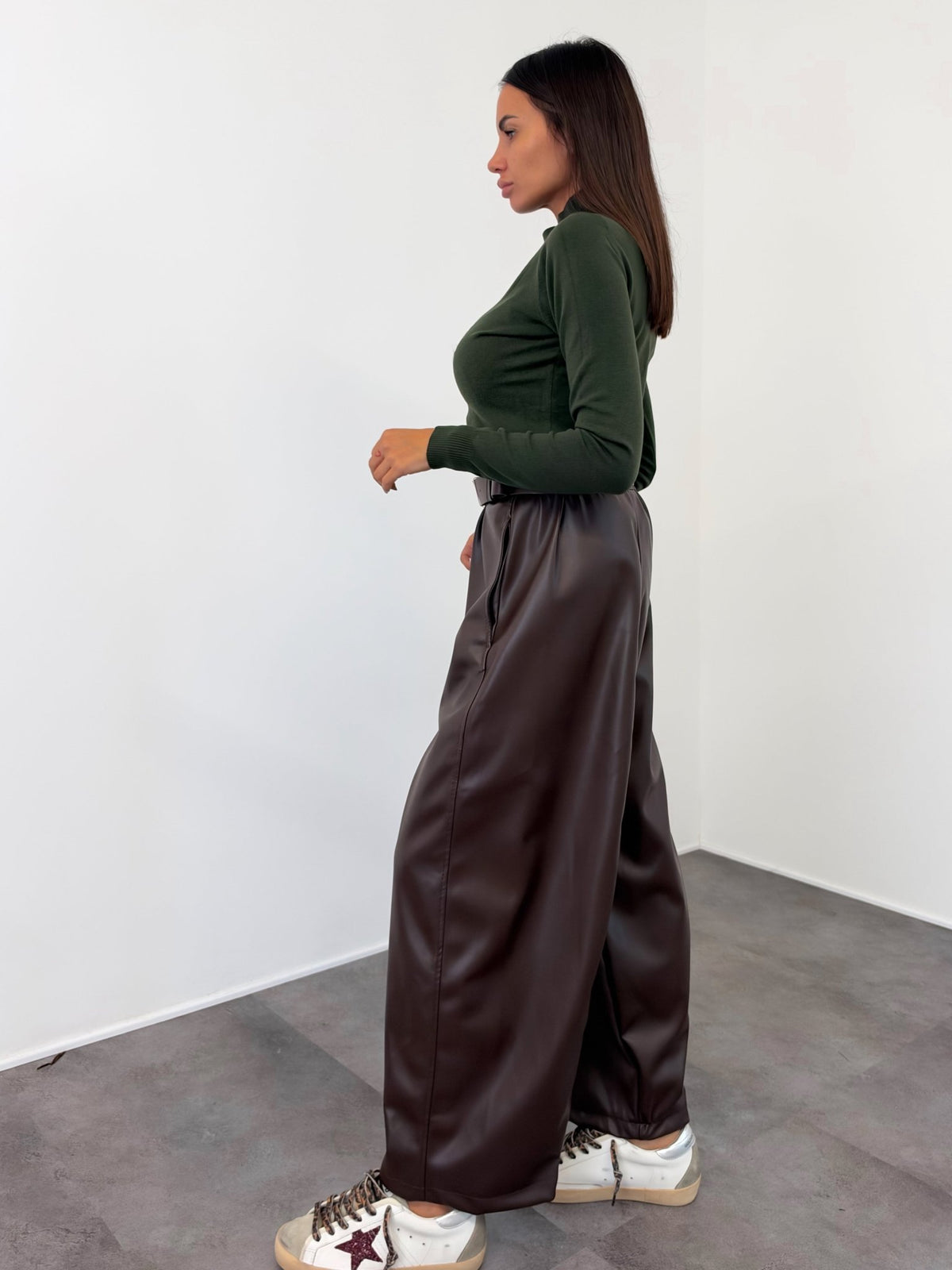 Dolcevita Collo Alto - Army Green - SAINTH