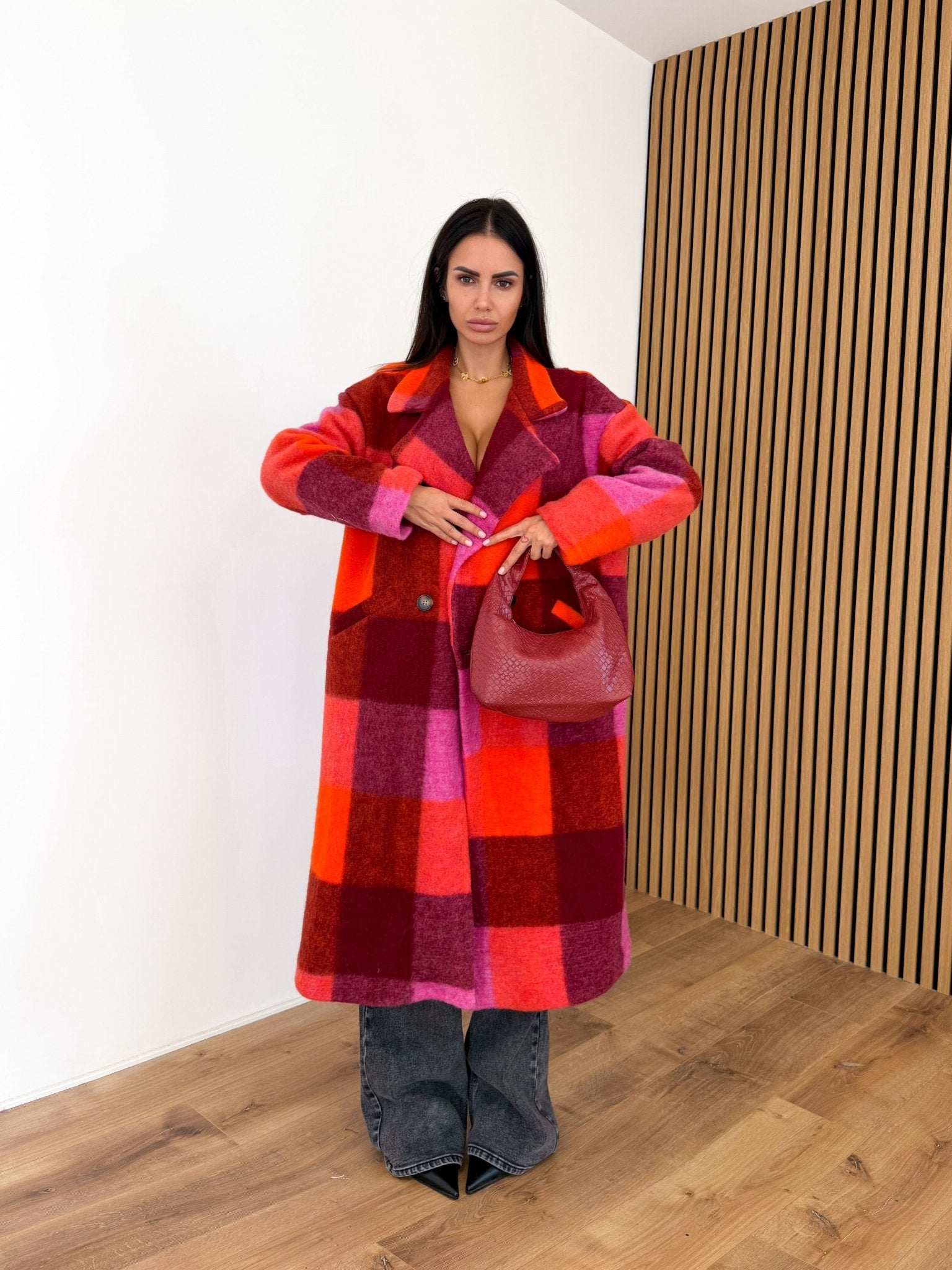 Cappotto Lusso - Arancio e Fucsia - SAINTH
