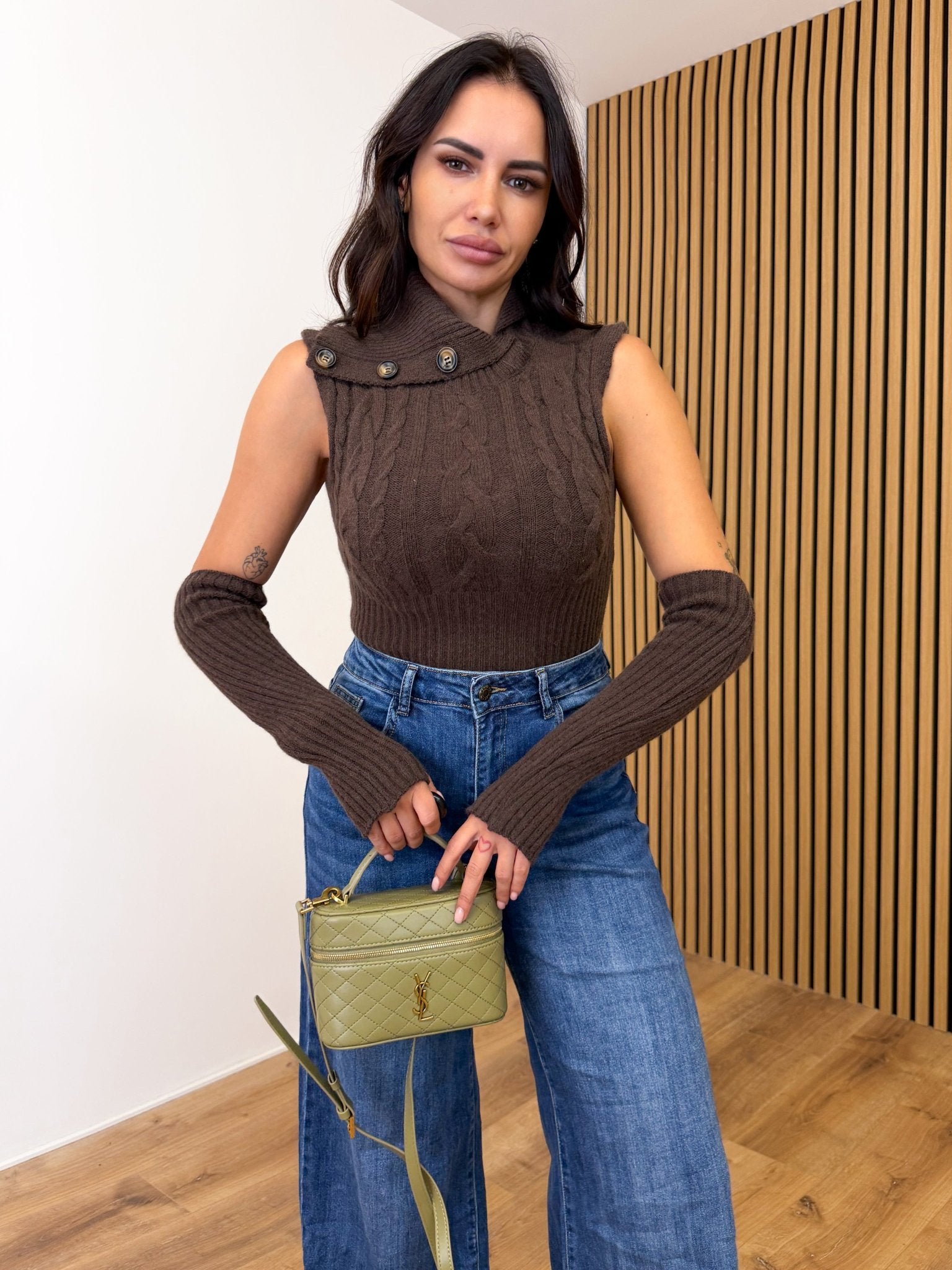 Pull Manica - Marrone - SAINTH