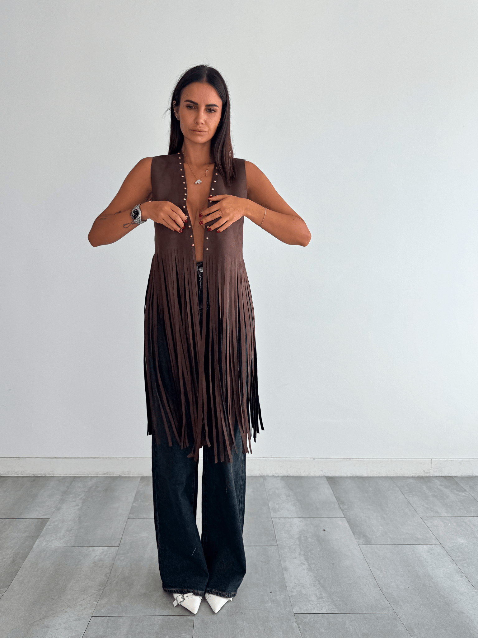 Gilet Spin - Marrone - SAINTH