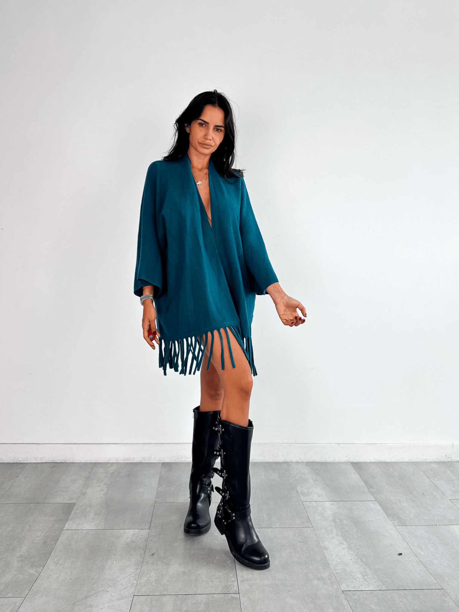 Cardigan Frange - Ottanio - SAINTH