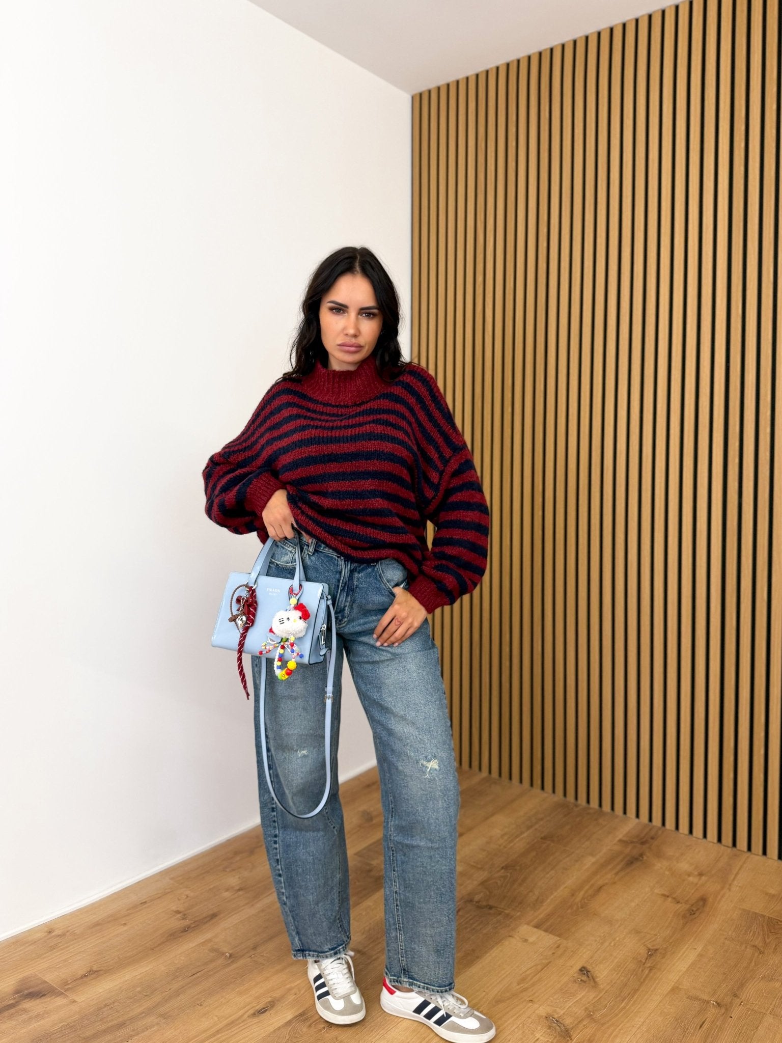 Pull Movimento - Blu e Bordeaux - SAINTH