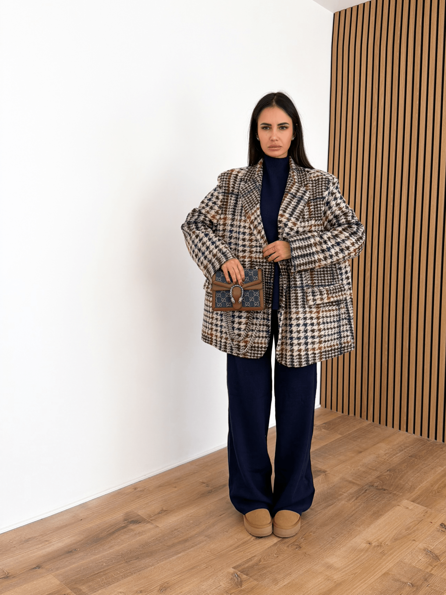 Cappotto Blazer PDP - Blu e Camel - SAINTH