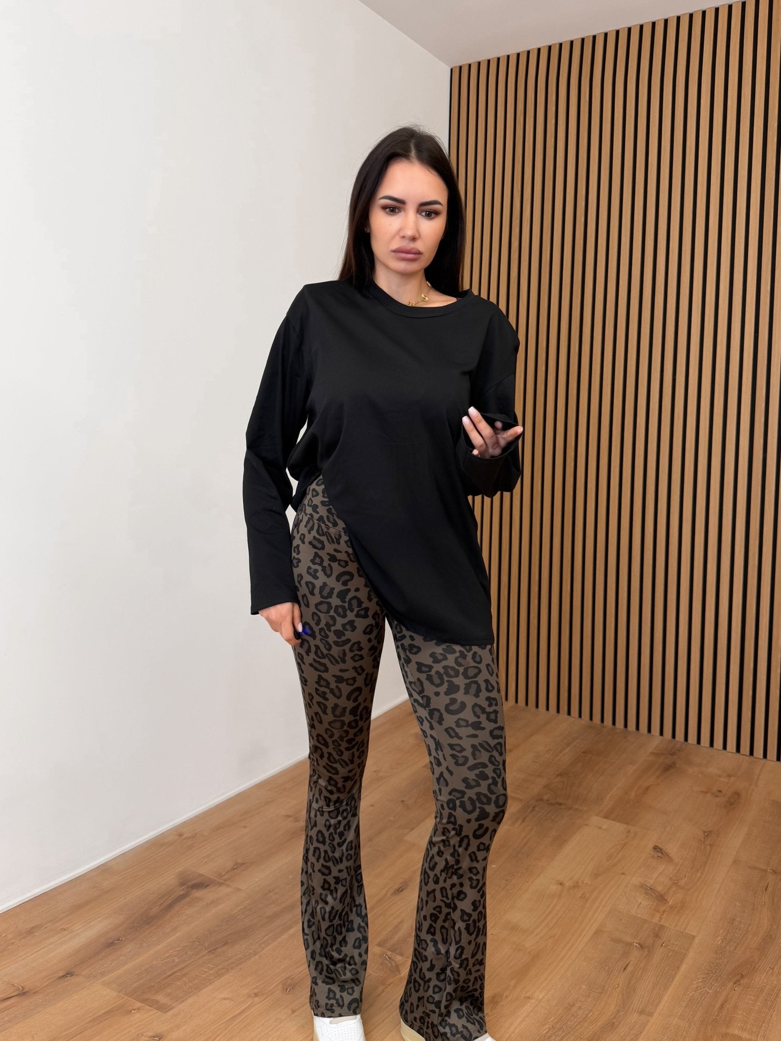 Maxi Maglia Spallona - Nera - SAINTH