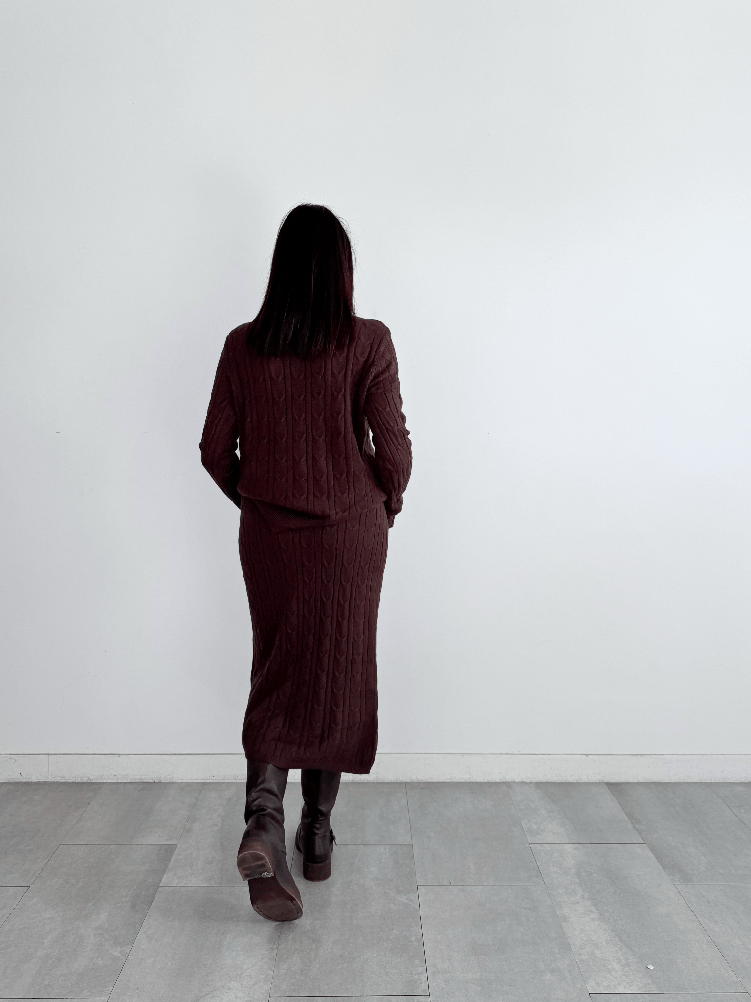 Coordinato Braided - Marrone - SAINTH