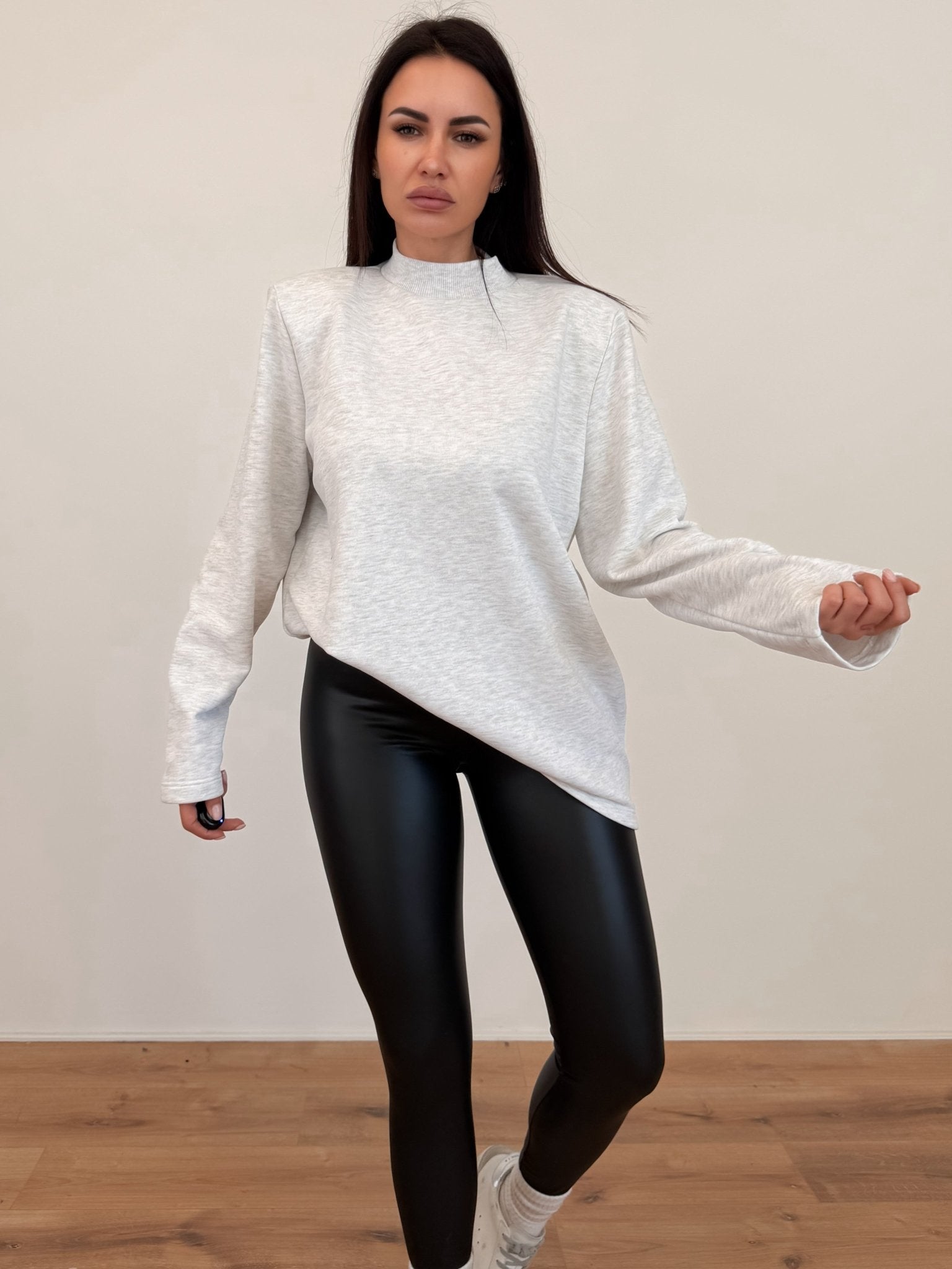 Felpa Maxi Spalla - Grigia - SAINTH