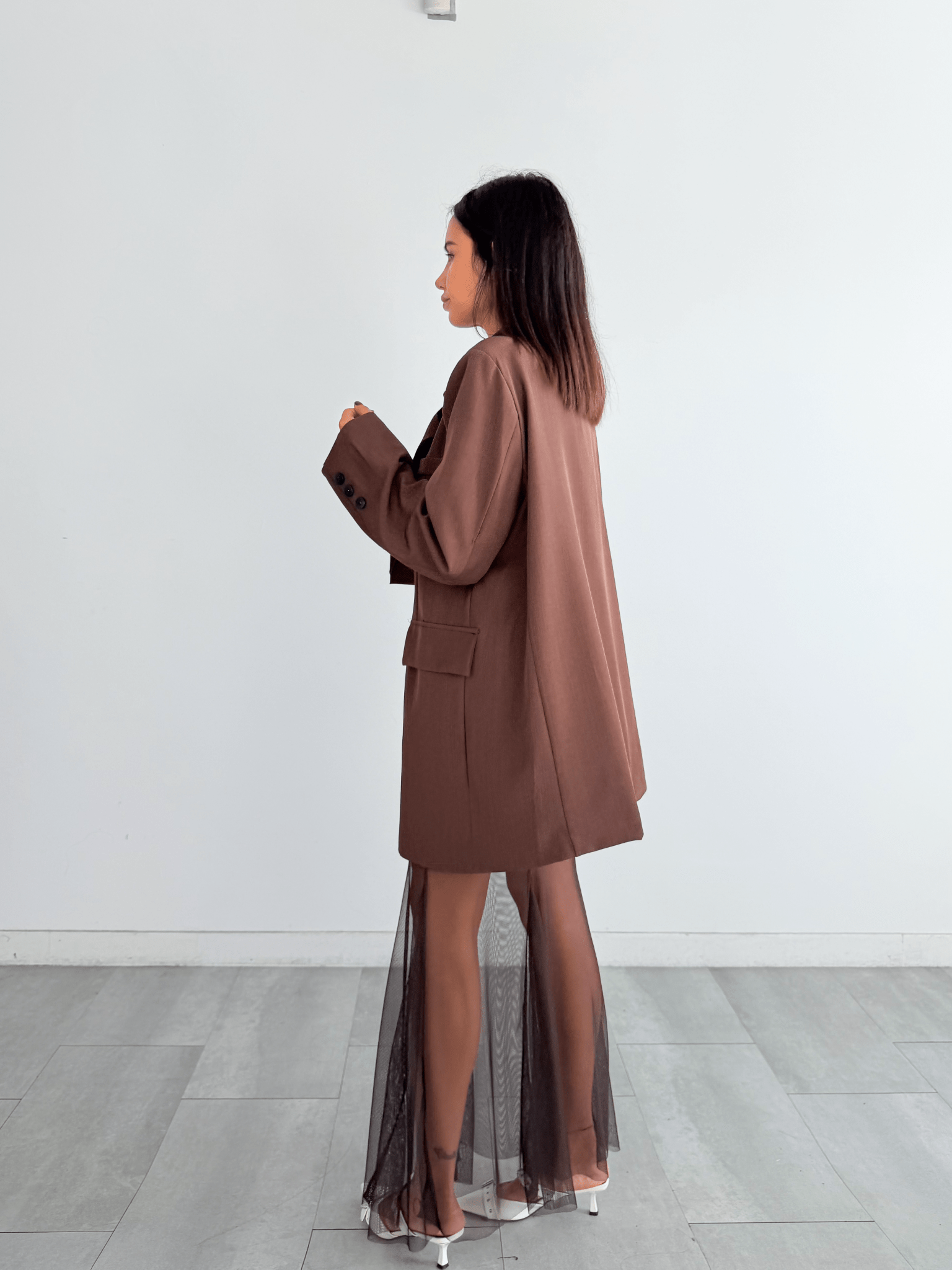 Gonna Con Coulotte - Marrone - SAINTH