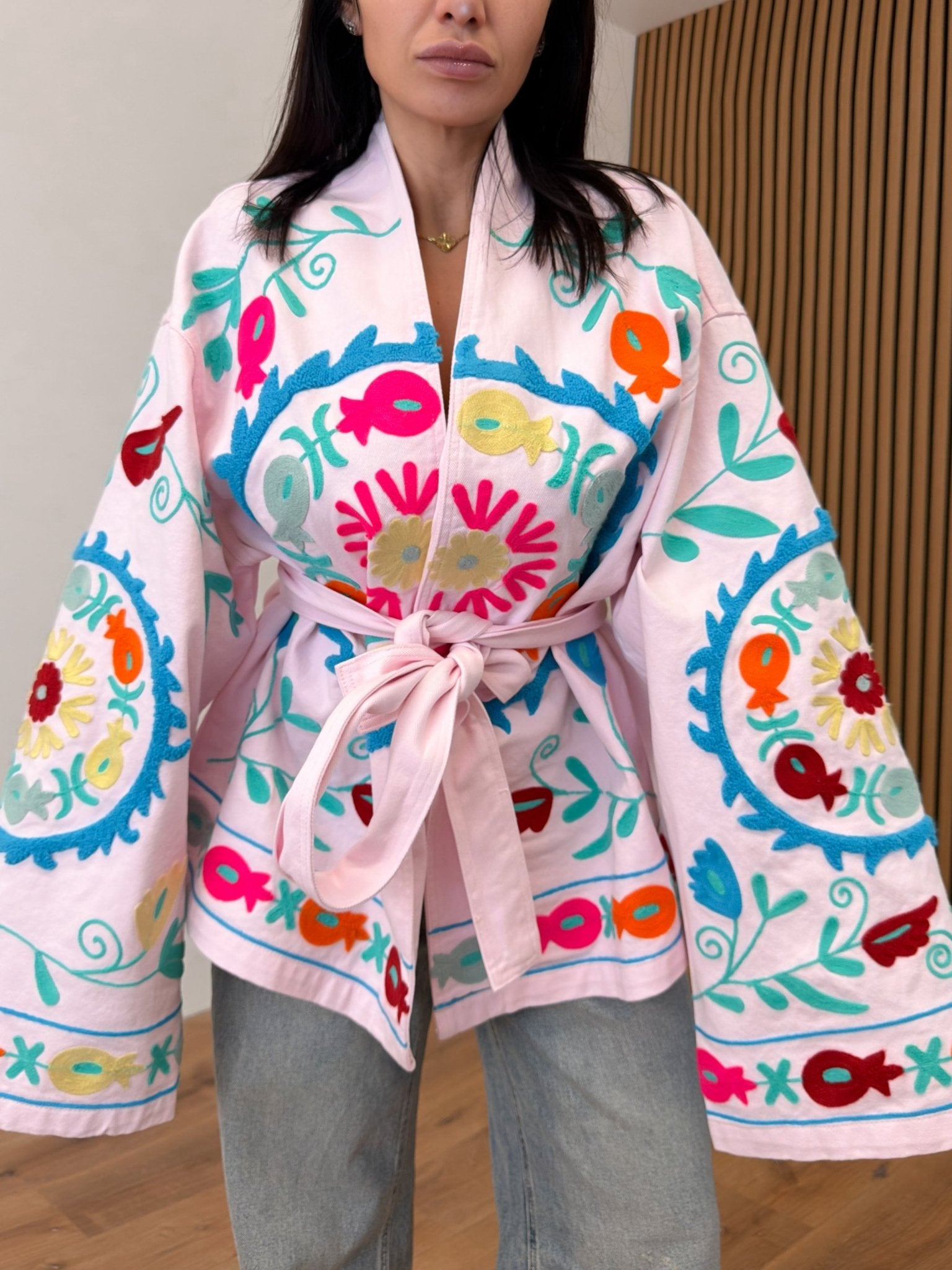 Giacca Origami - Denim Rosa - SAINTH