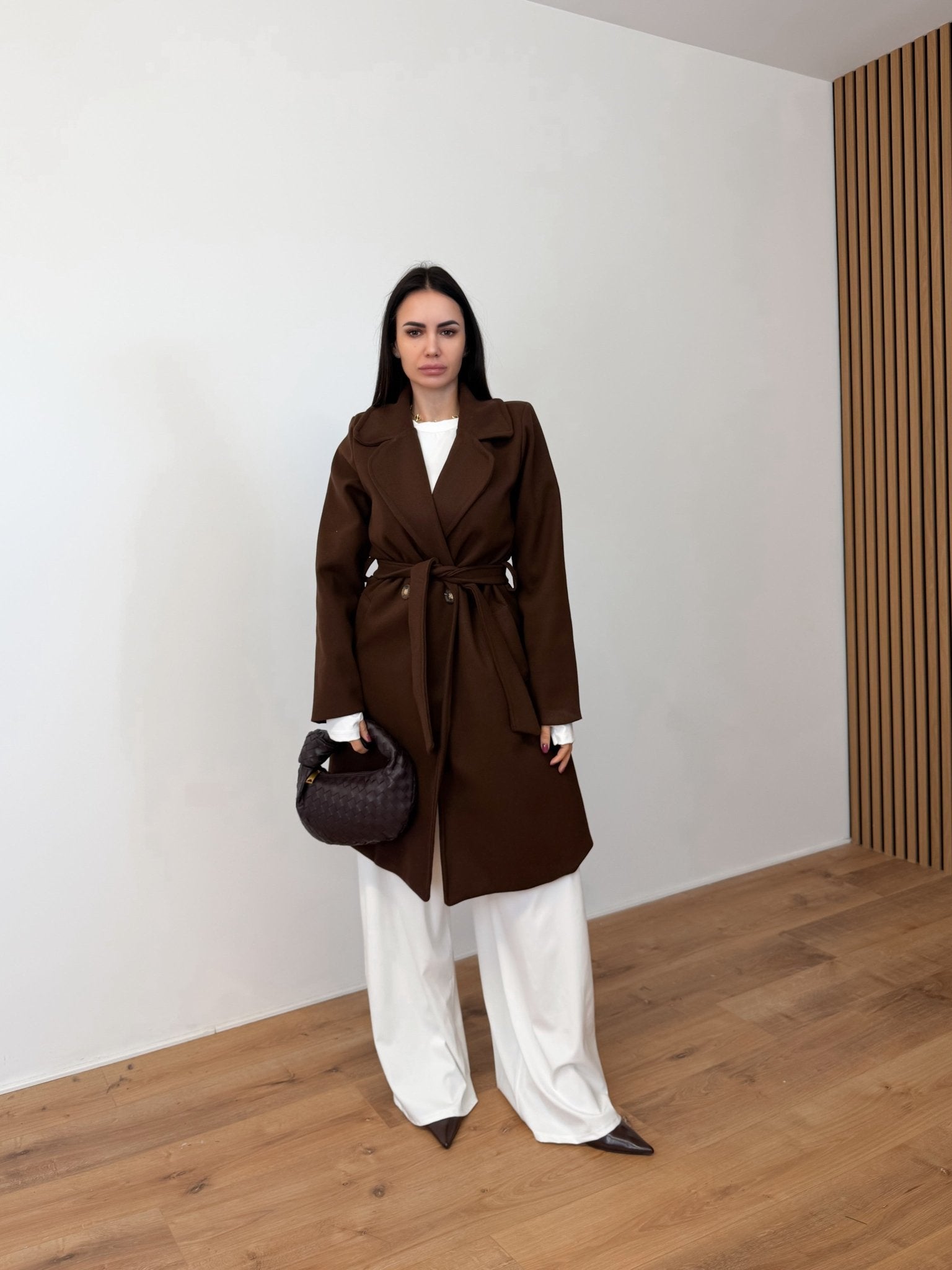 Cappotto + Cintura - Marrone - SAINTH