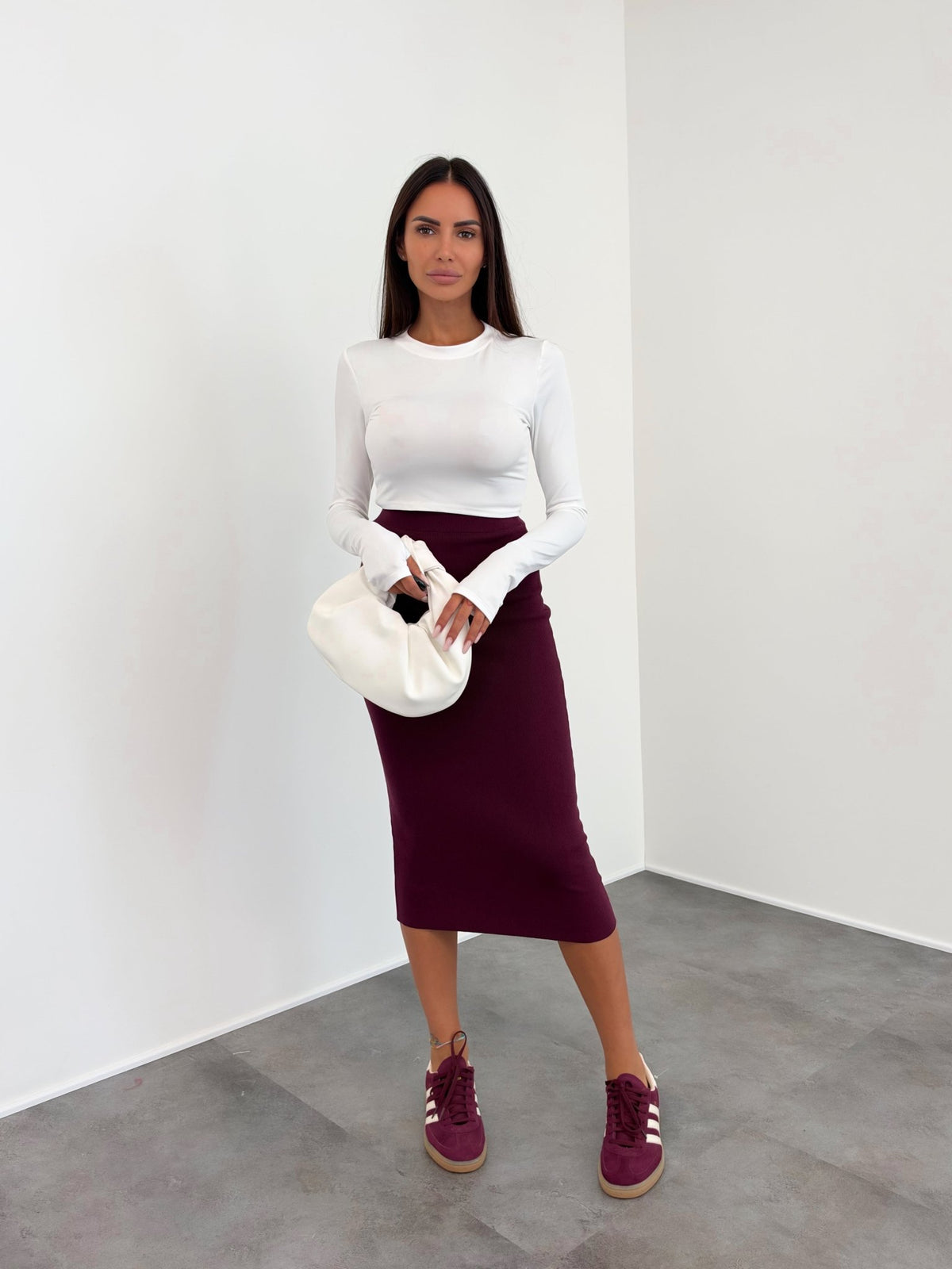 Maglia Crop Simply - Bianca - SAINTH